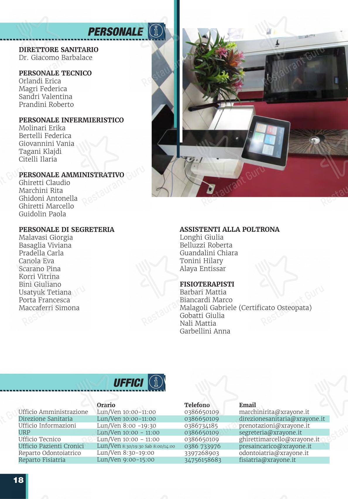 Menu di XRay One Bar - Menu