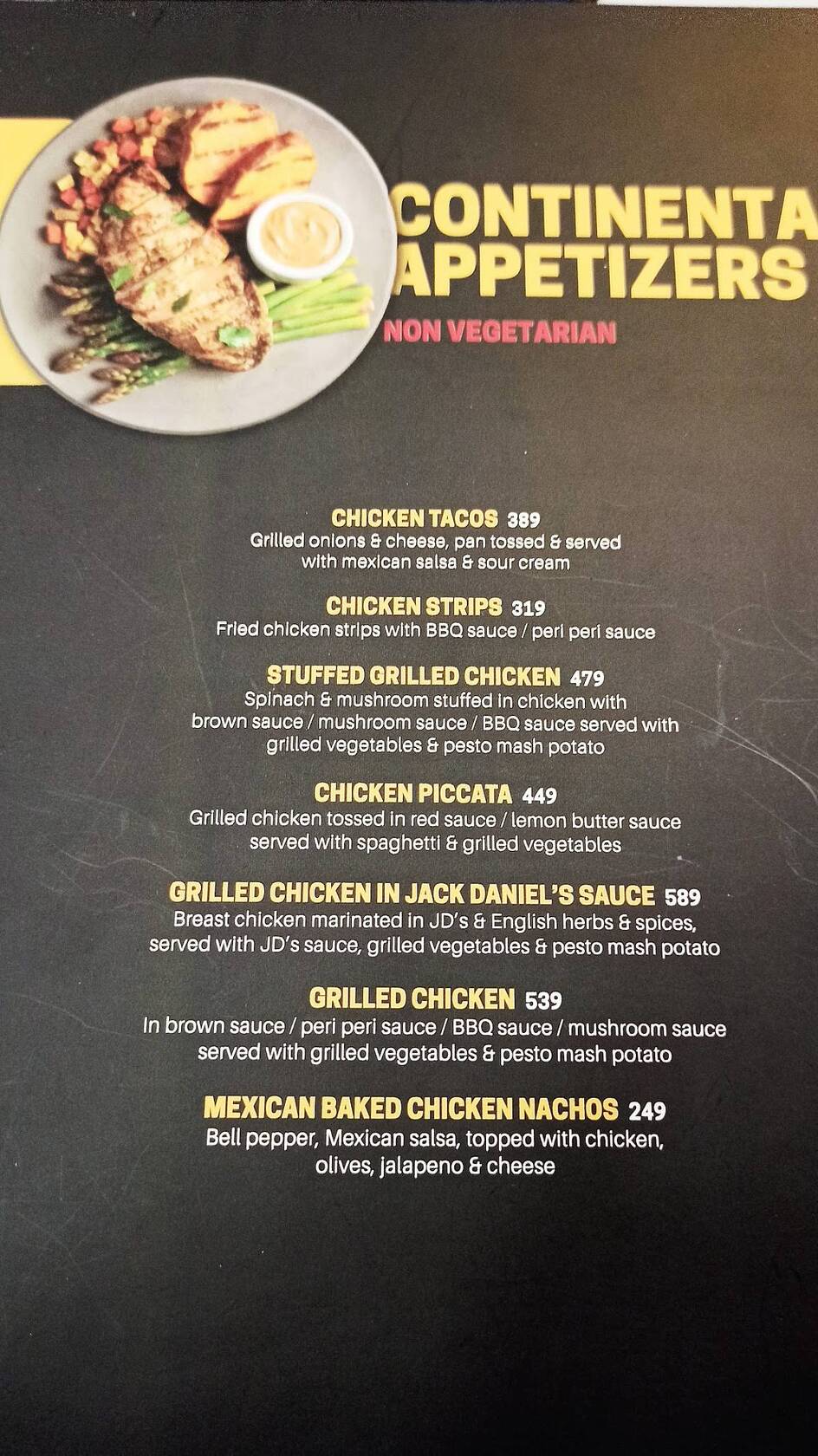 Xero Courtyard Rourkela menu