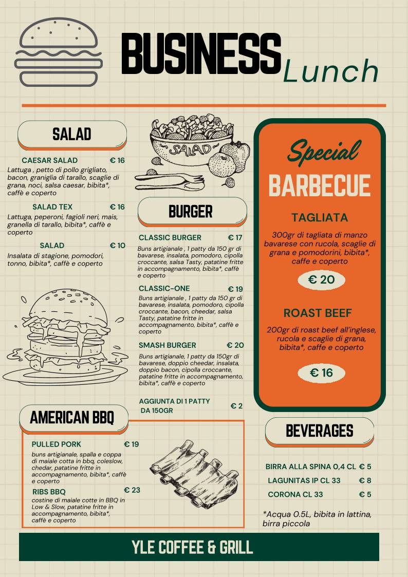 Menu di Yle Coffee & Grill 