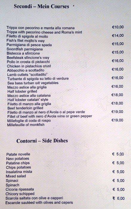 Menu di Zagara 