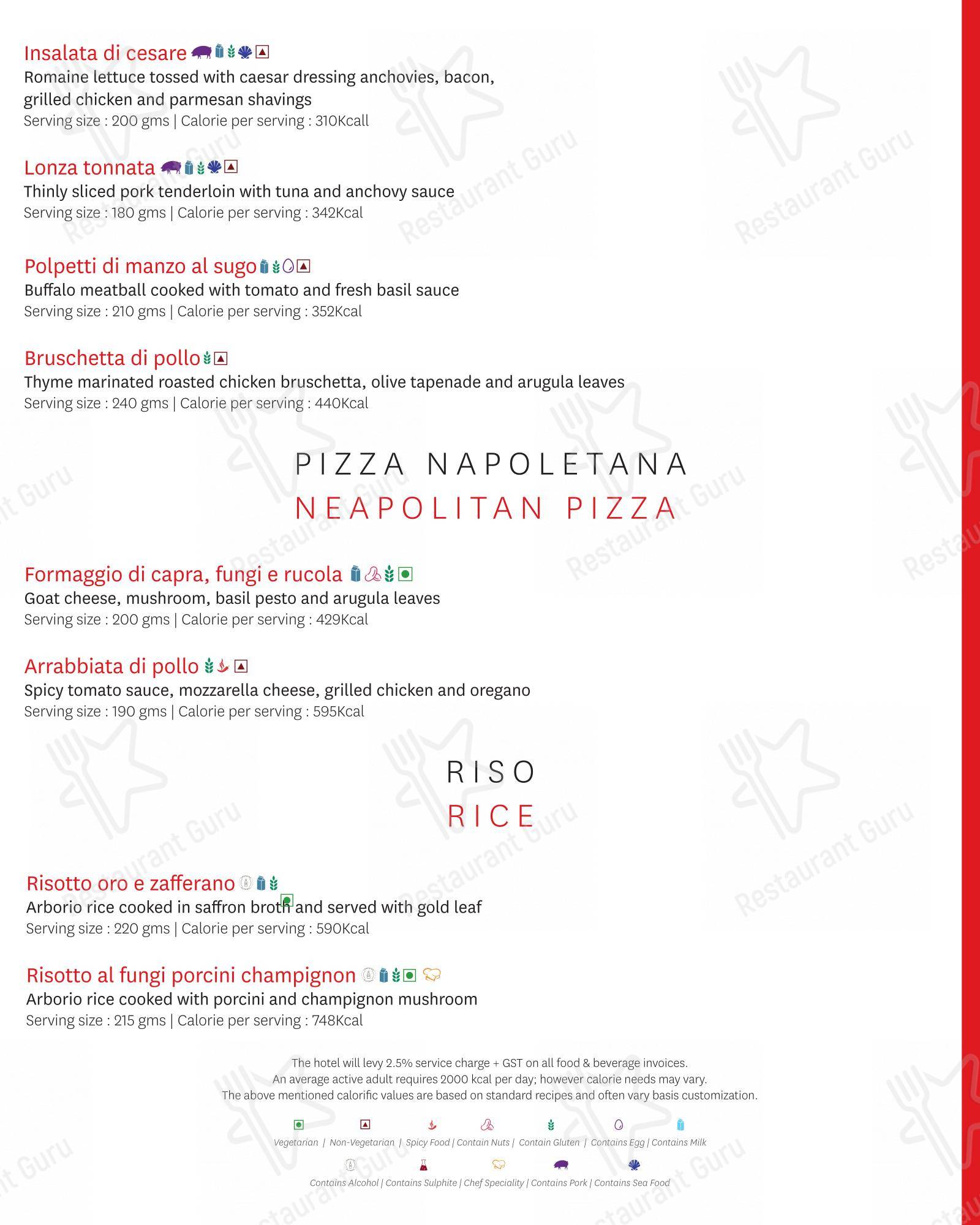 Zanotta - The Leela Ambience Gurugram in Gurugram - Menu