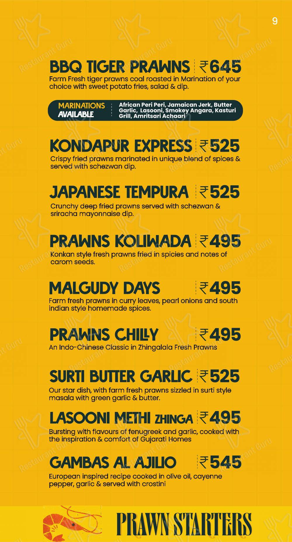 Menu for Zhingalala in Surat