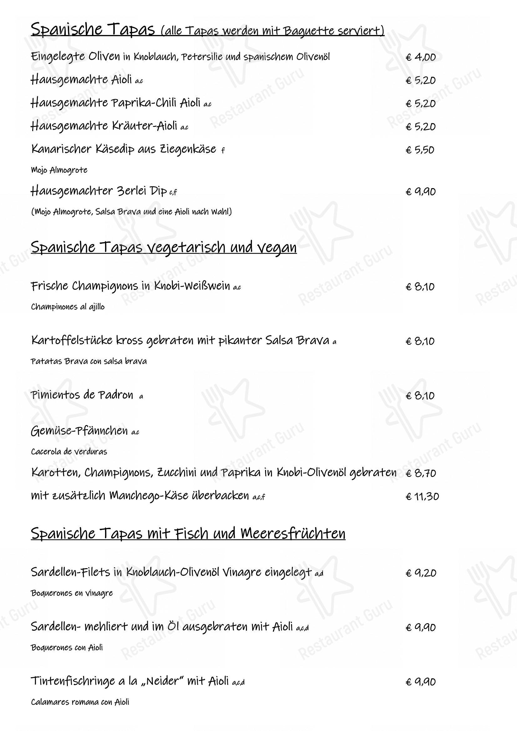 Menu pour Zur Waldschänke - Rödermark - Menu