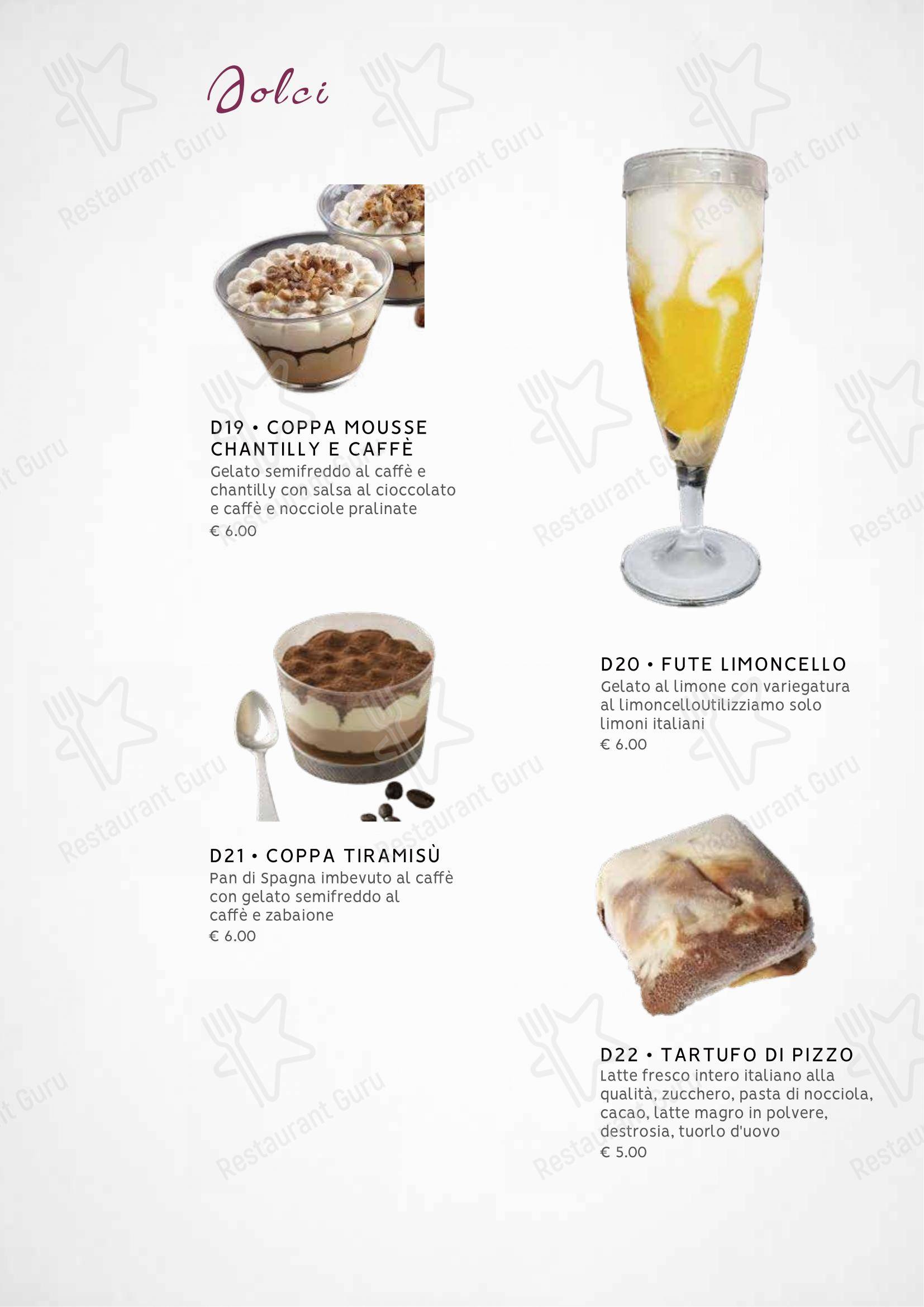 Menu per Zuru sushi ristorante