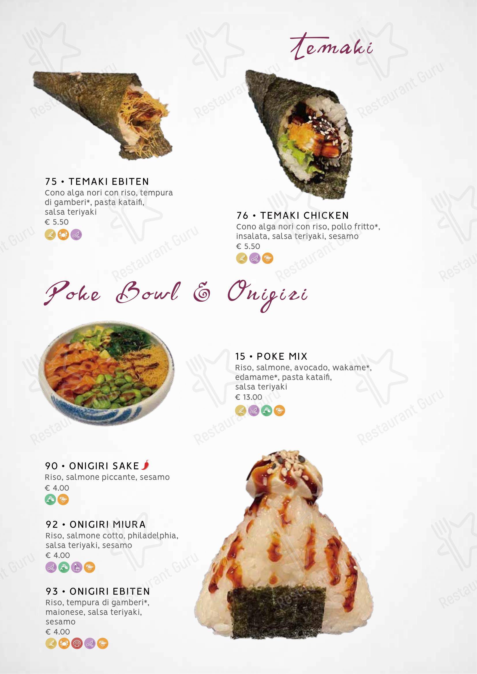 Menu di Zuru sushi - Menu