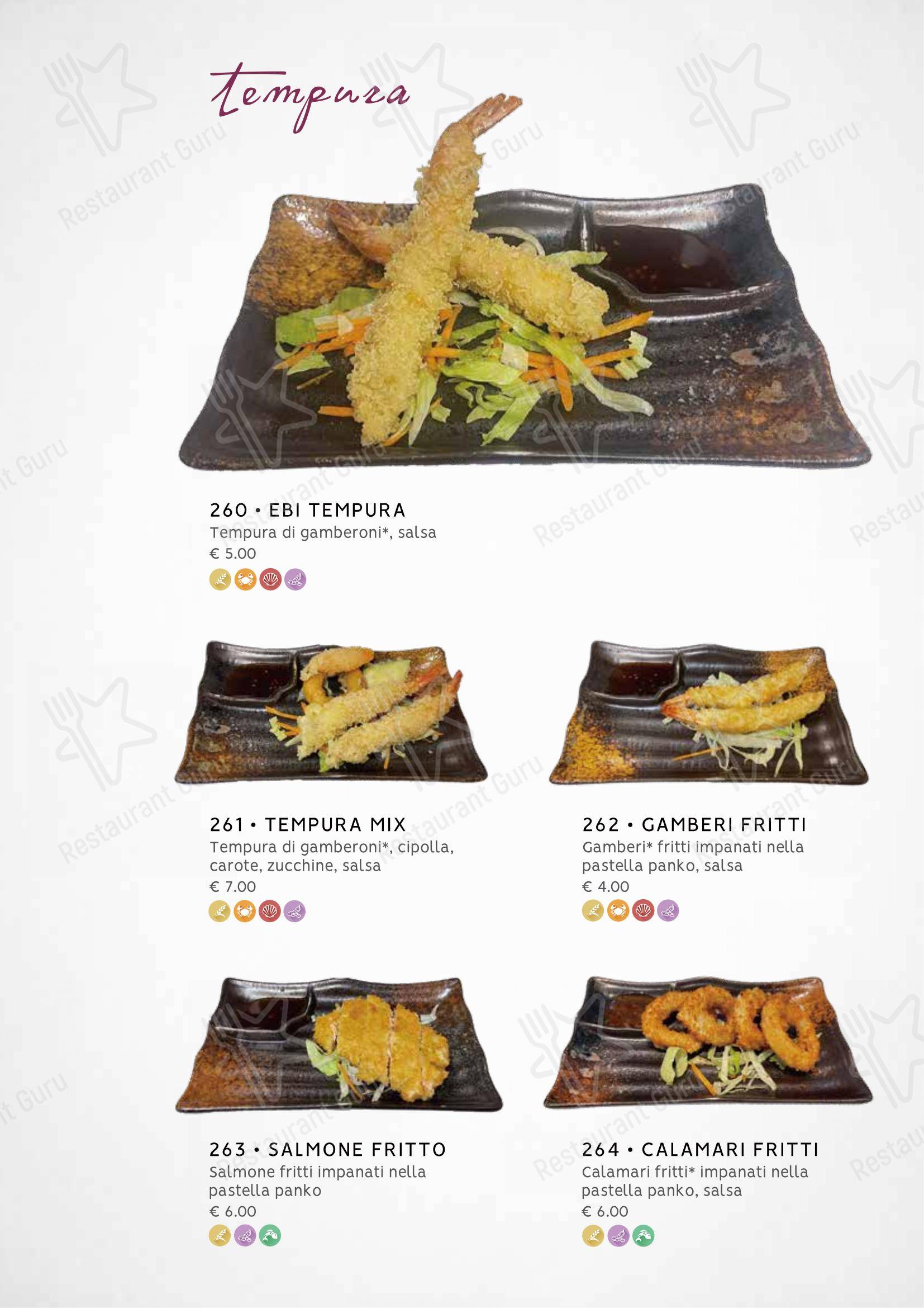 Menu bar per Zuru sushi in Reggio Calabria