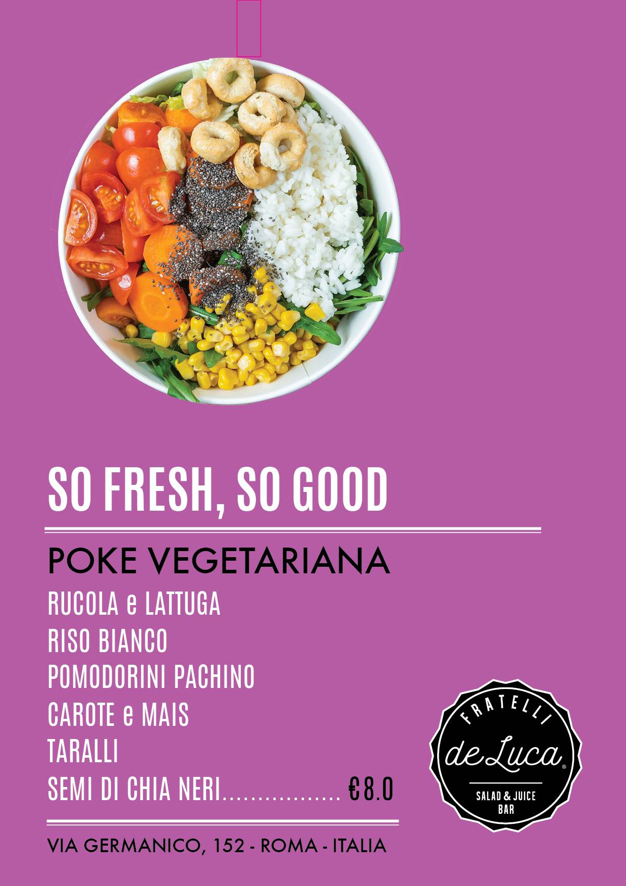 Menu di Fratelli de Luca - Salad&Juice Bar 