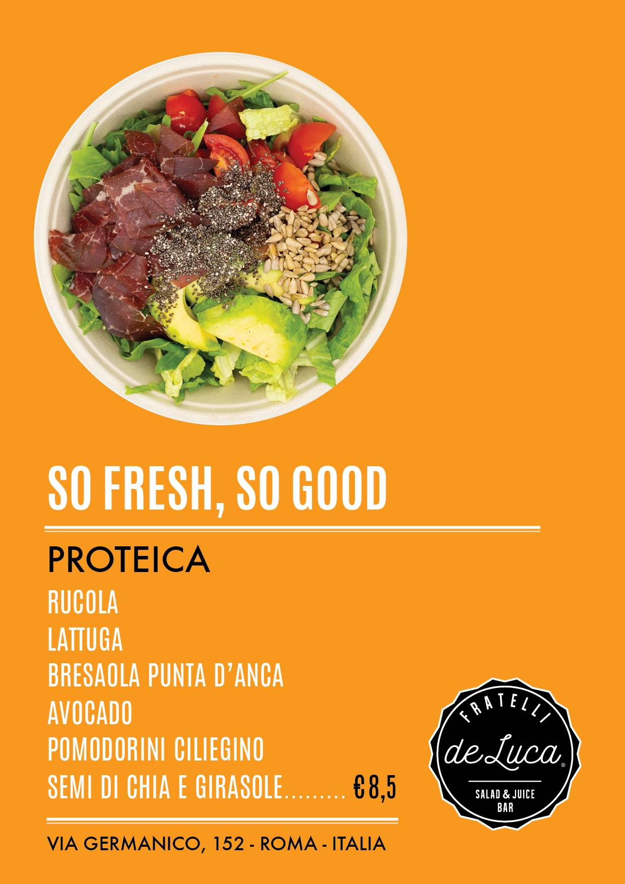 Menu di Fratelli de Luca - Salad&Juice Bar 