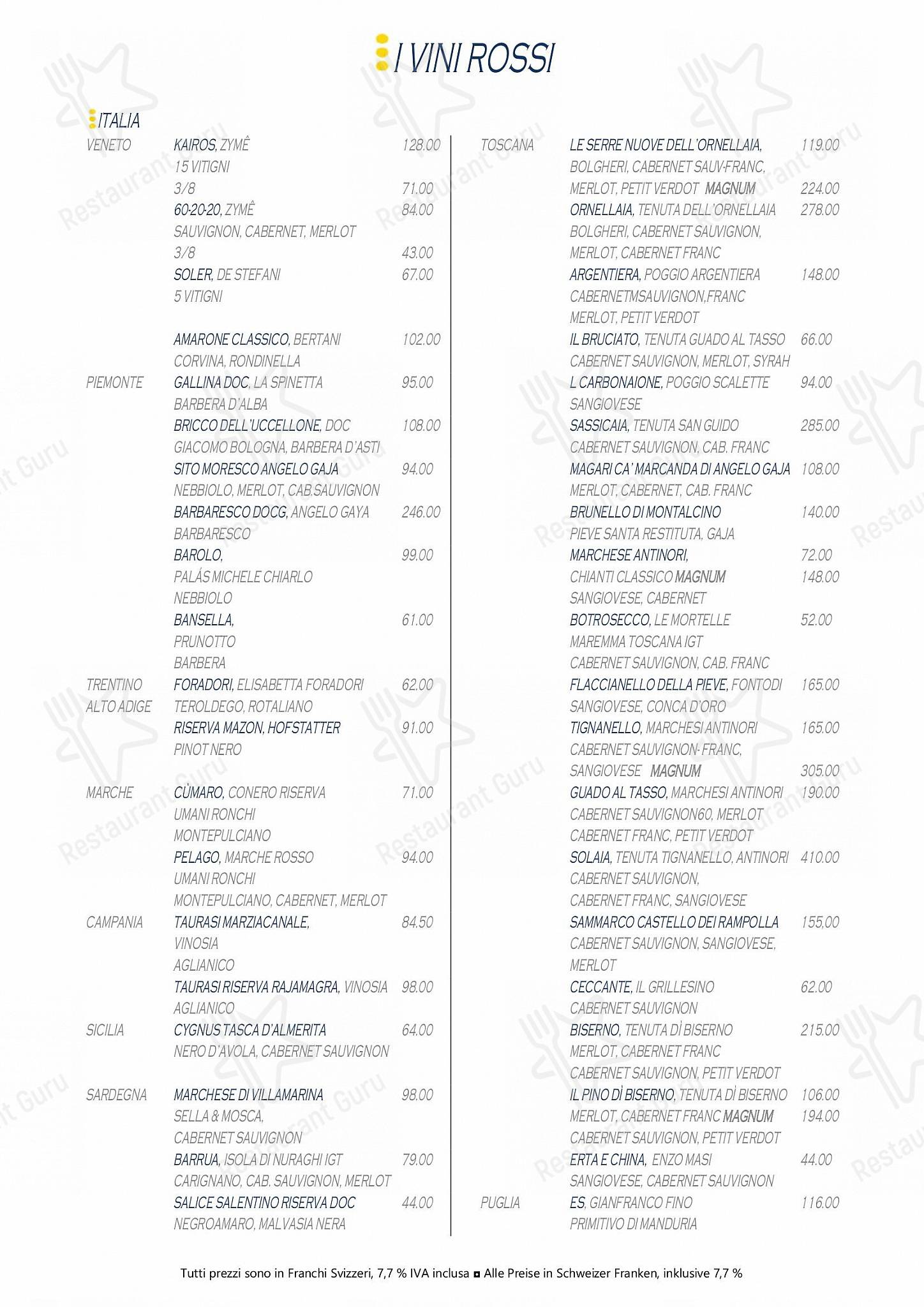 Ночное меню per Ristorante La Chiesa ristorante