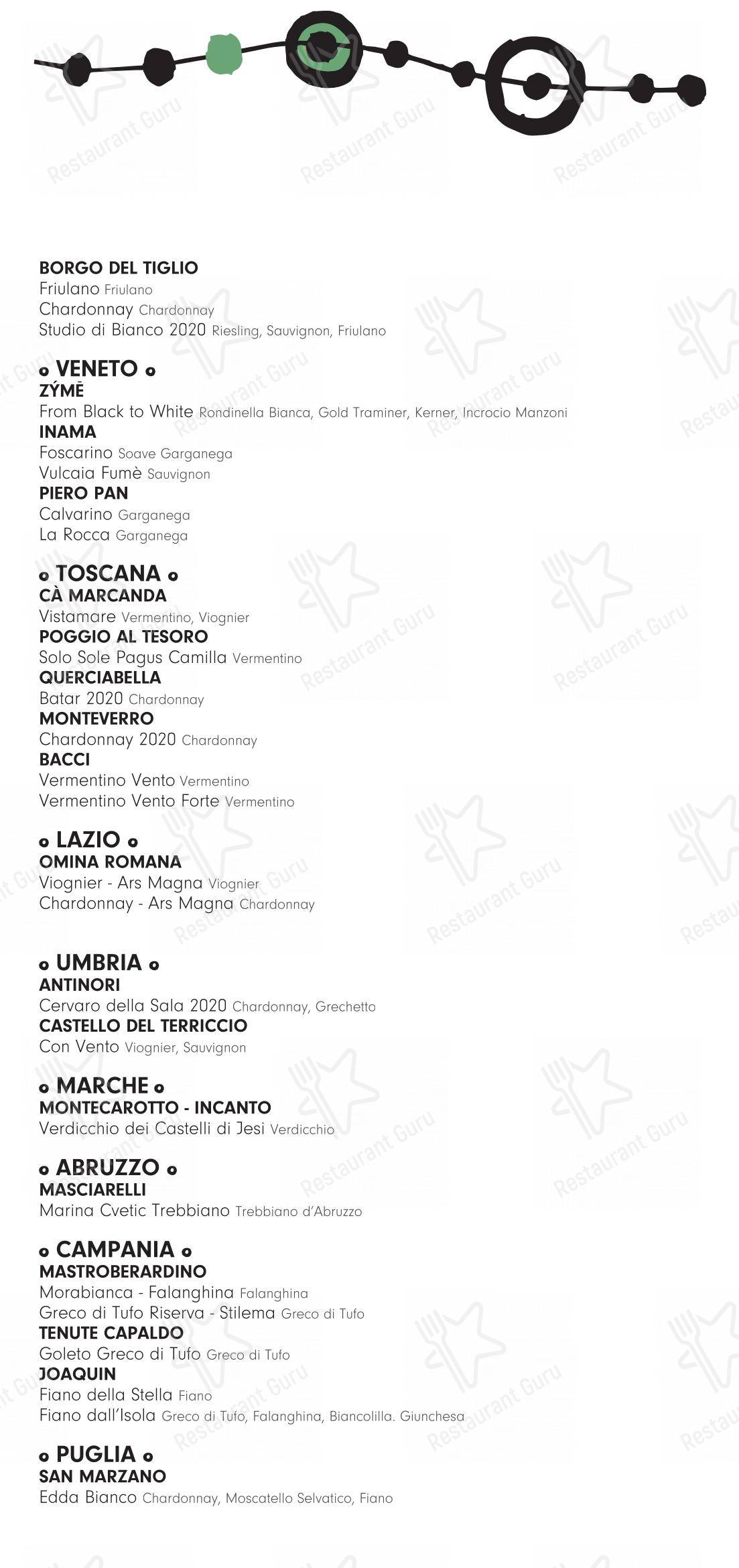 Ночное меню per 10 Corso Como in Milano