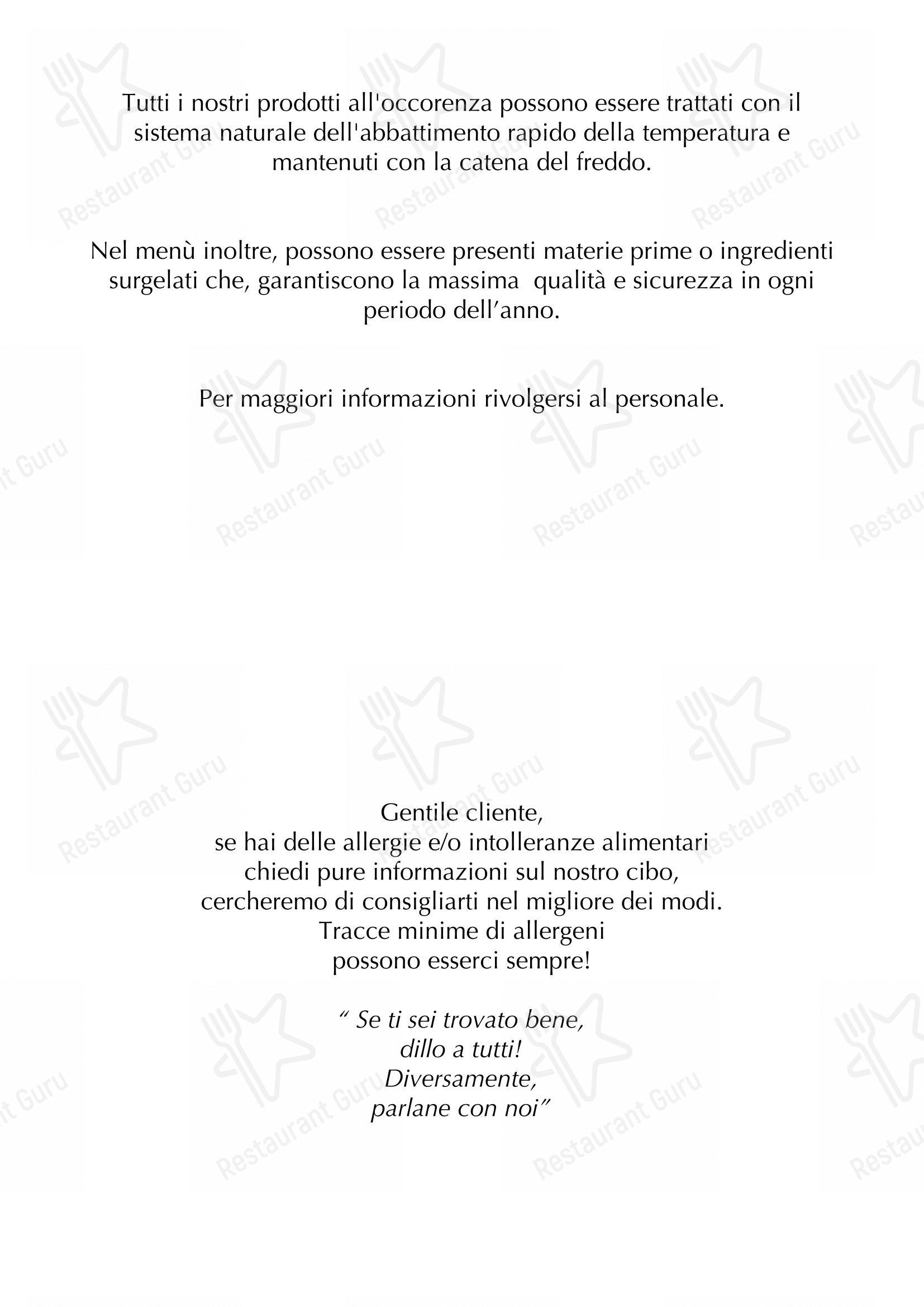 Bar Trattoria Tre Ponti in Rosà - Menu bar