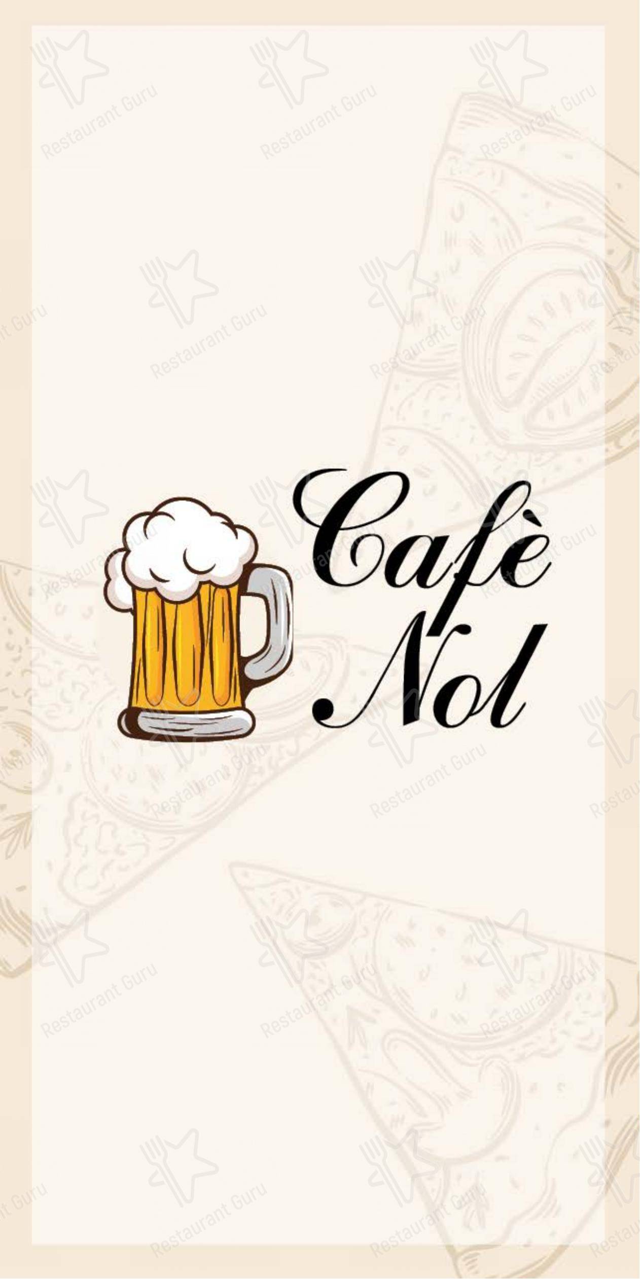 Menu di Café Nol ~ pub & pizzeria - Menu