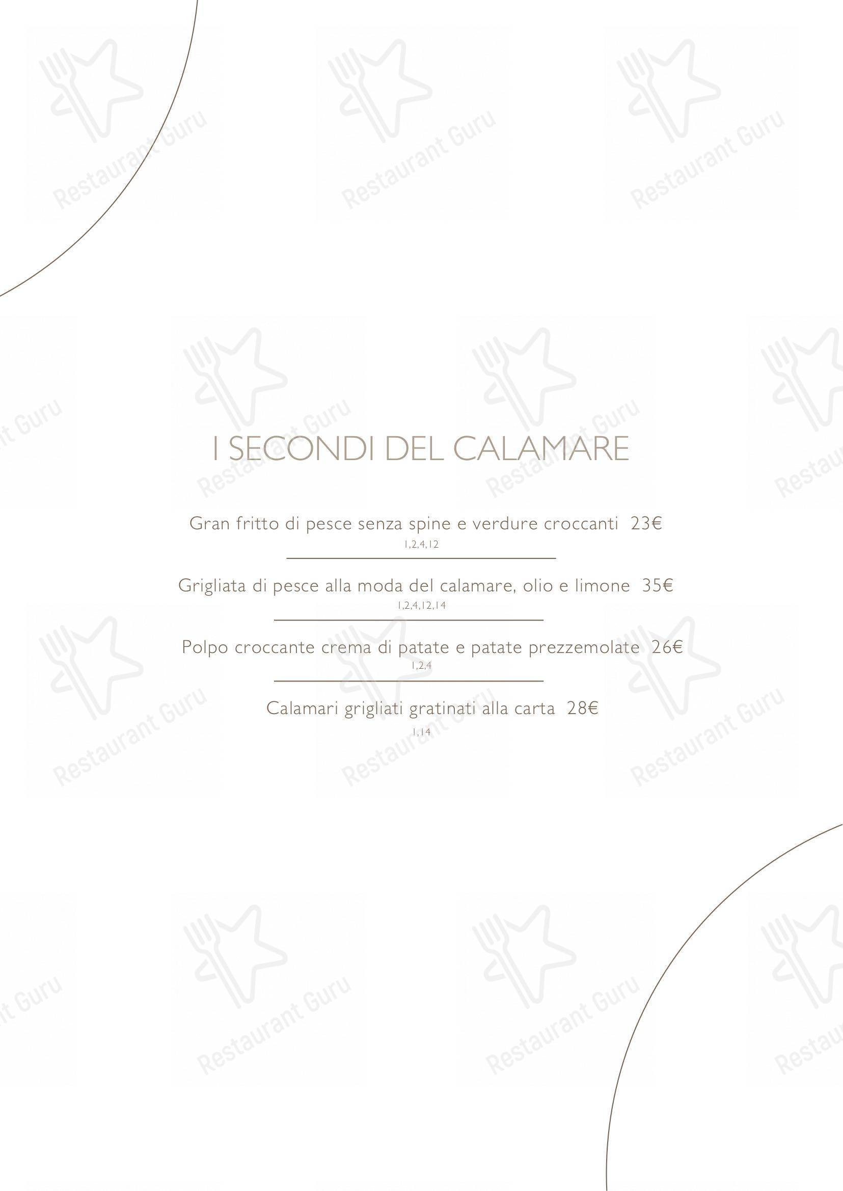 菜单 per Ristorante Calamare ristorante