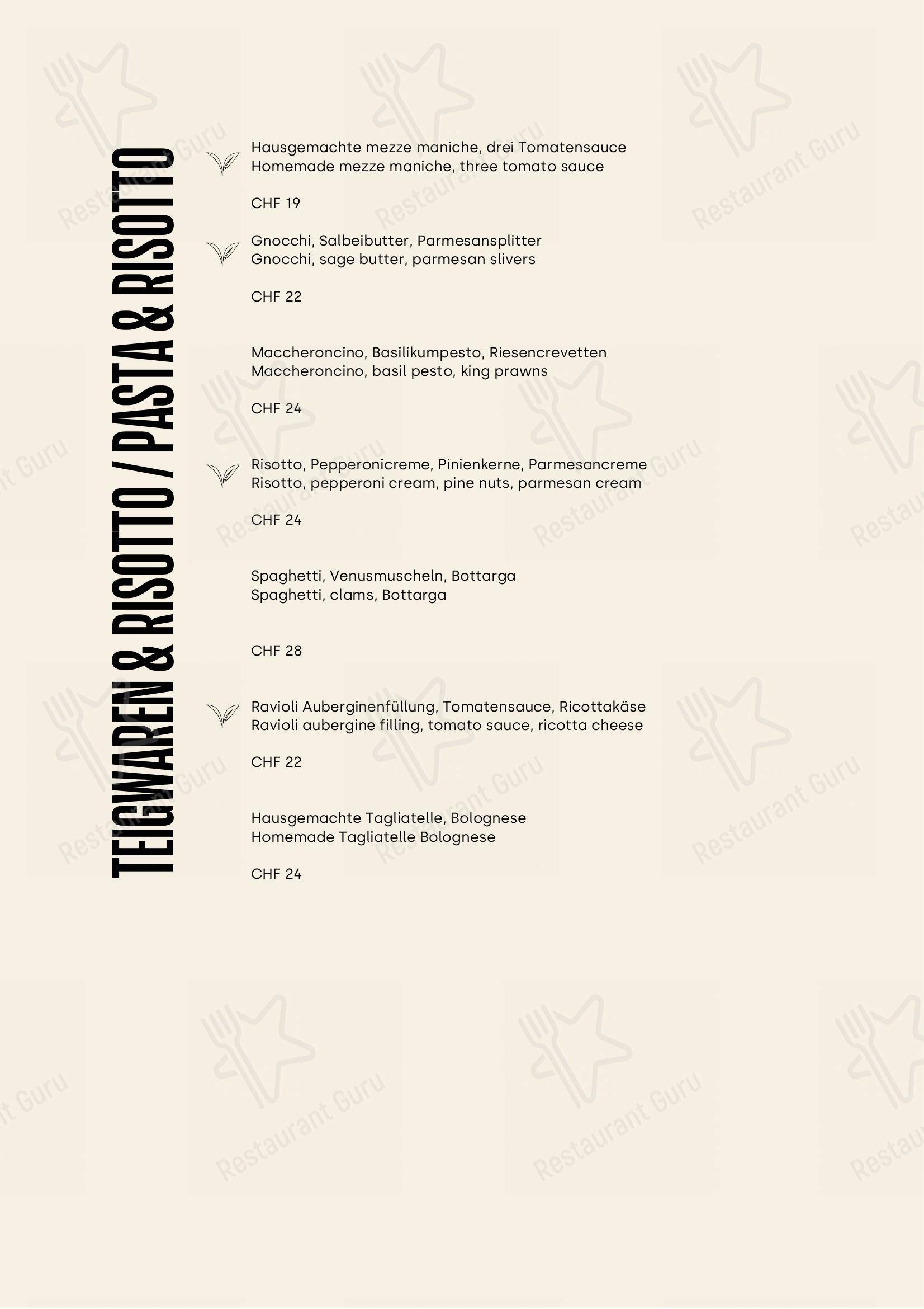 Commerce - Ristorante e Pizzeria dans Brig - Menu