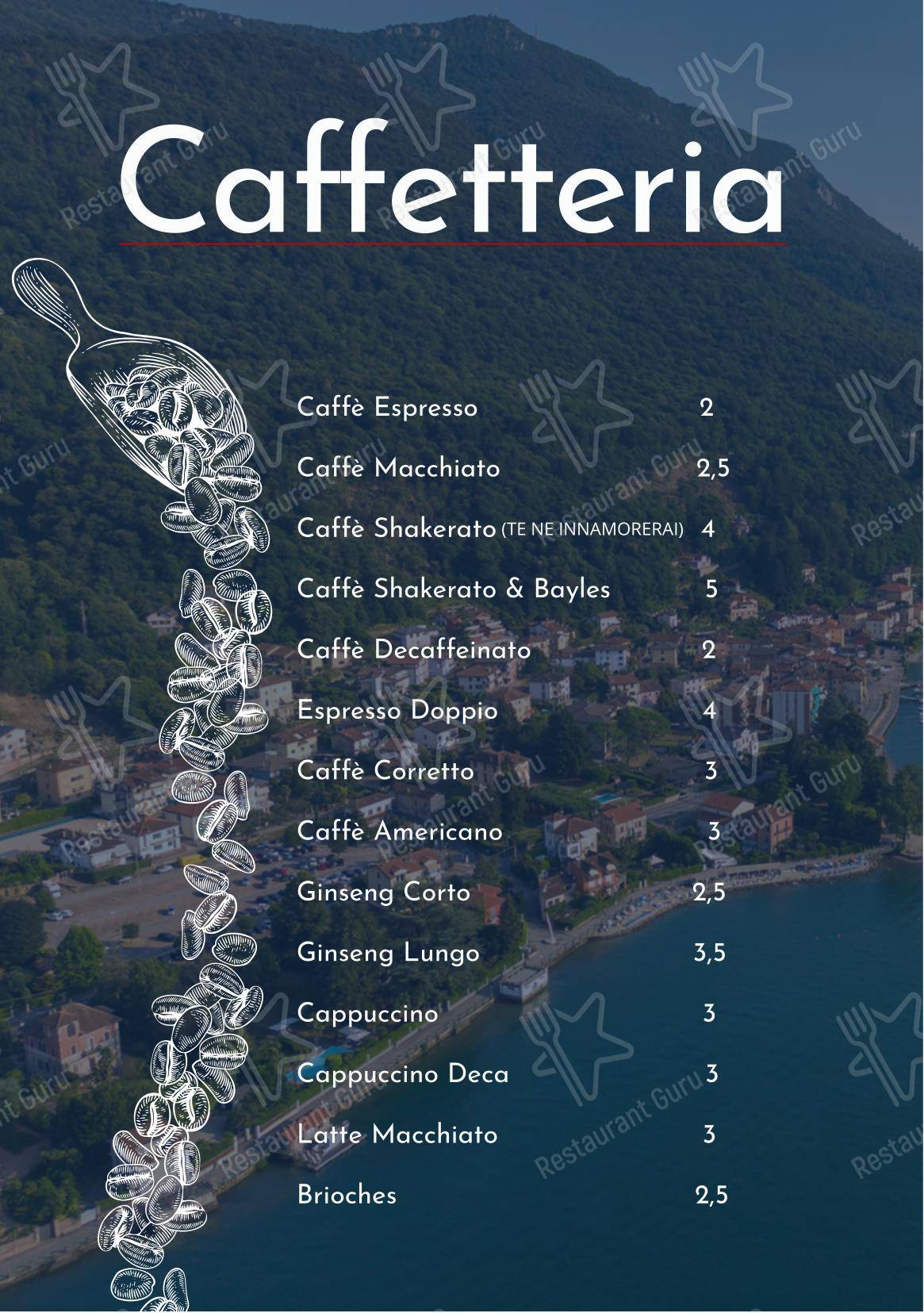 Menu per Fiammetta Beach Club in Porto Ceresio