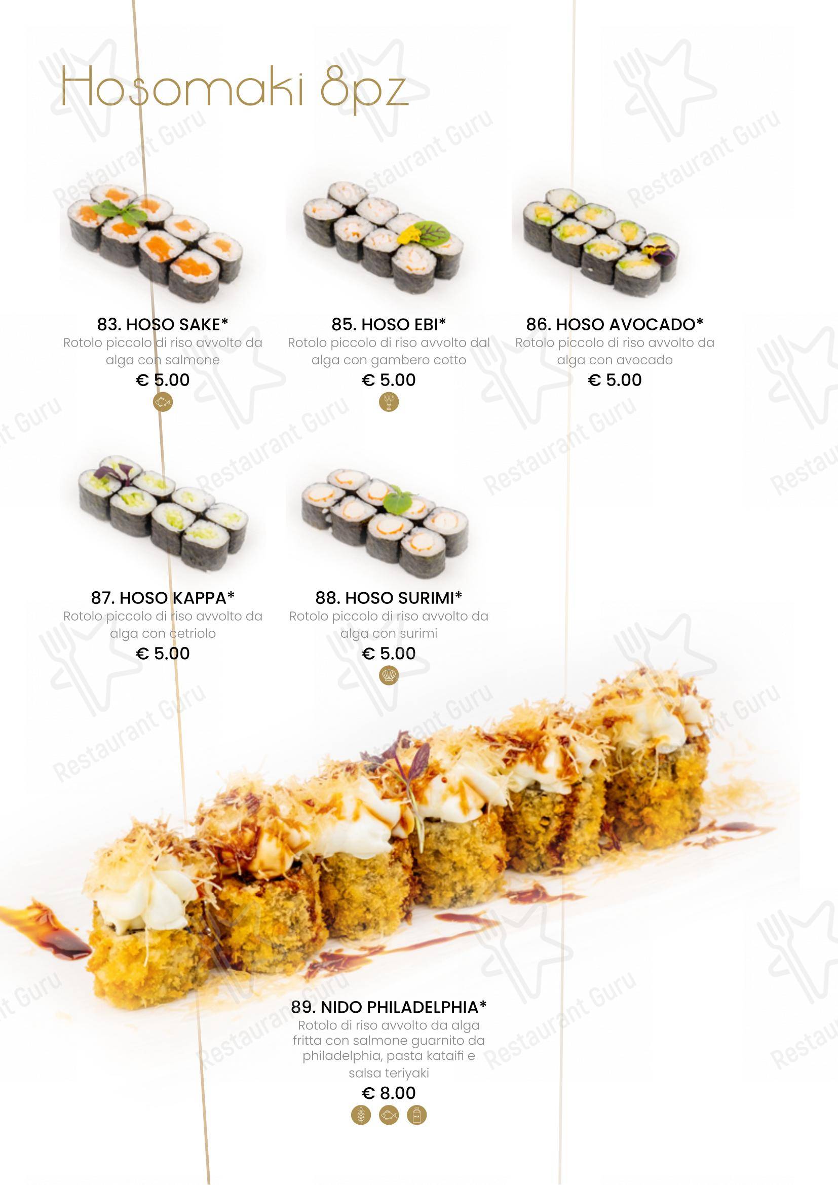 Основное меню per Ristorante Fuji Sushi in Vercelli