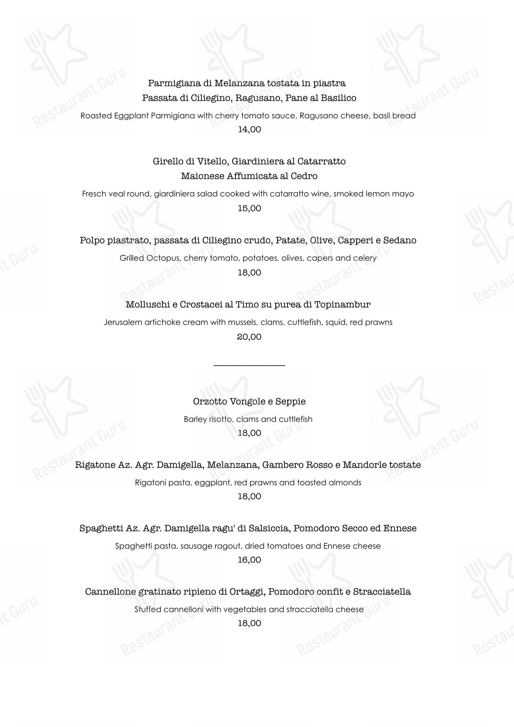 Menu bar per Gennaio30 Bistrot ristorante