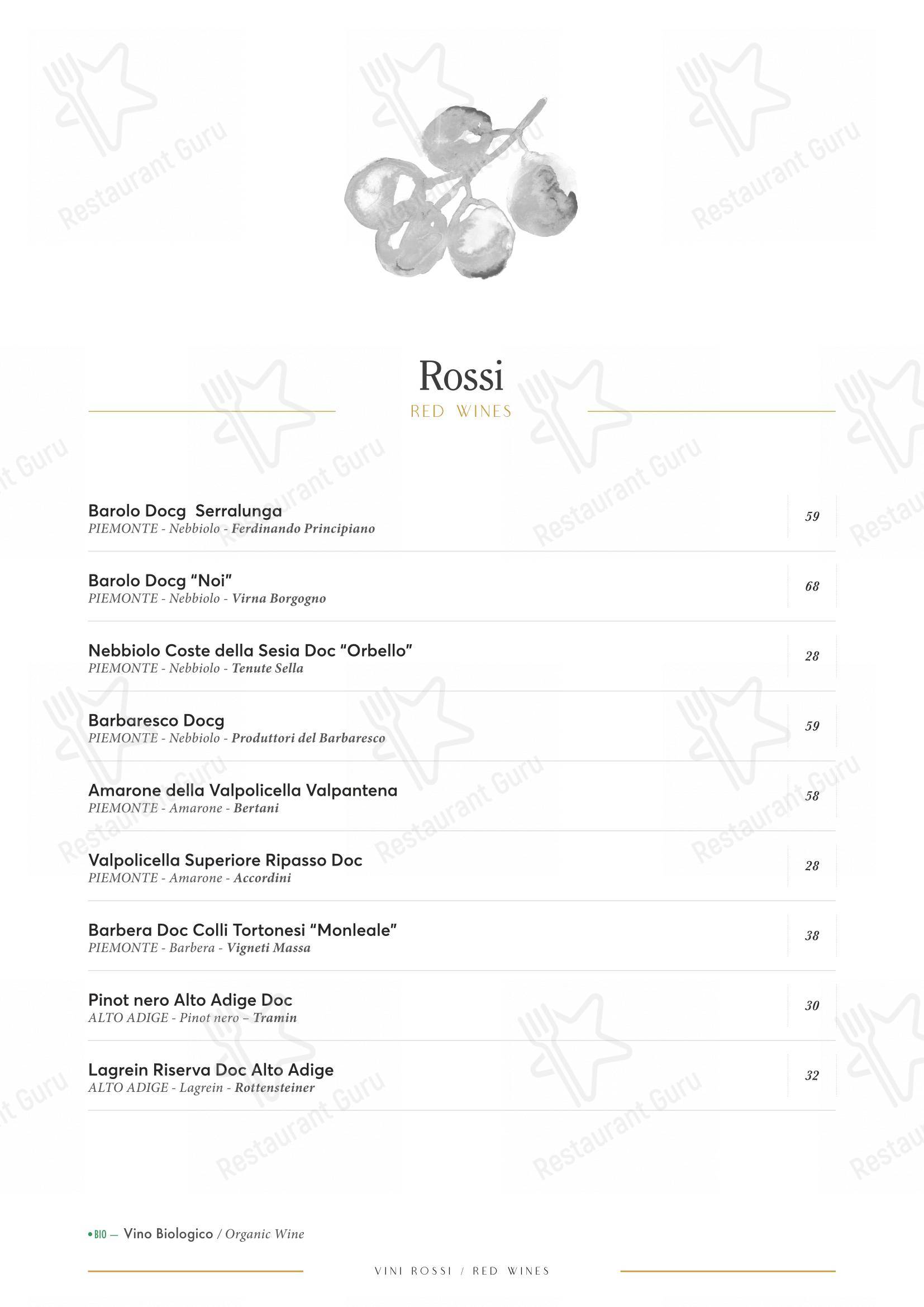Lunch Menu per Ginger - Spagna in Roma