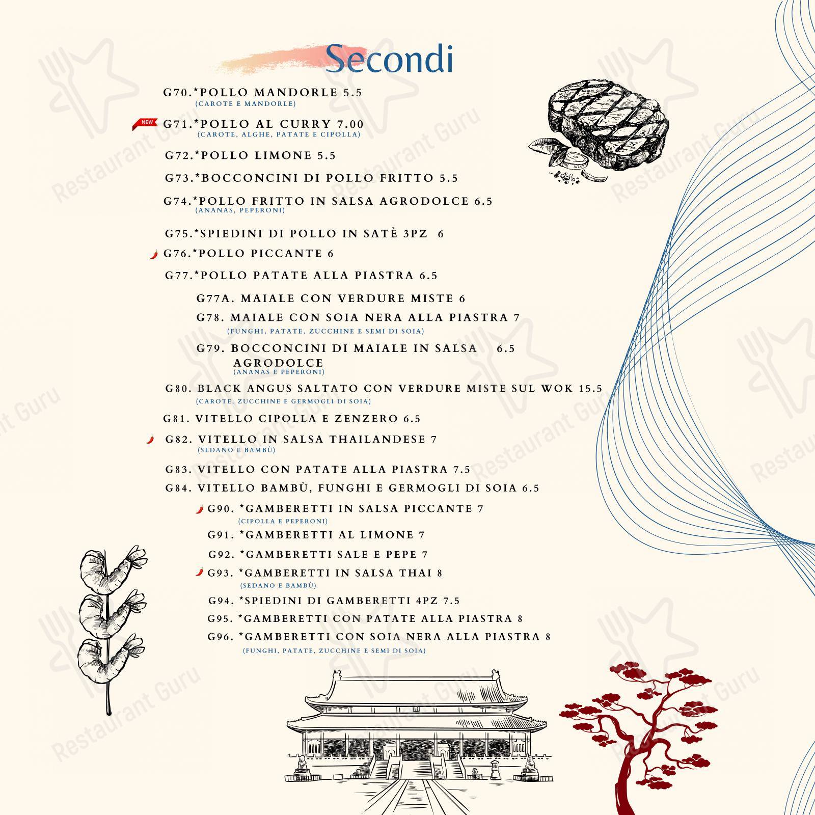 Menu di Grande Bambù 2 - Menu