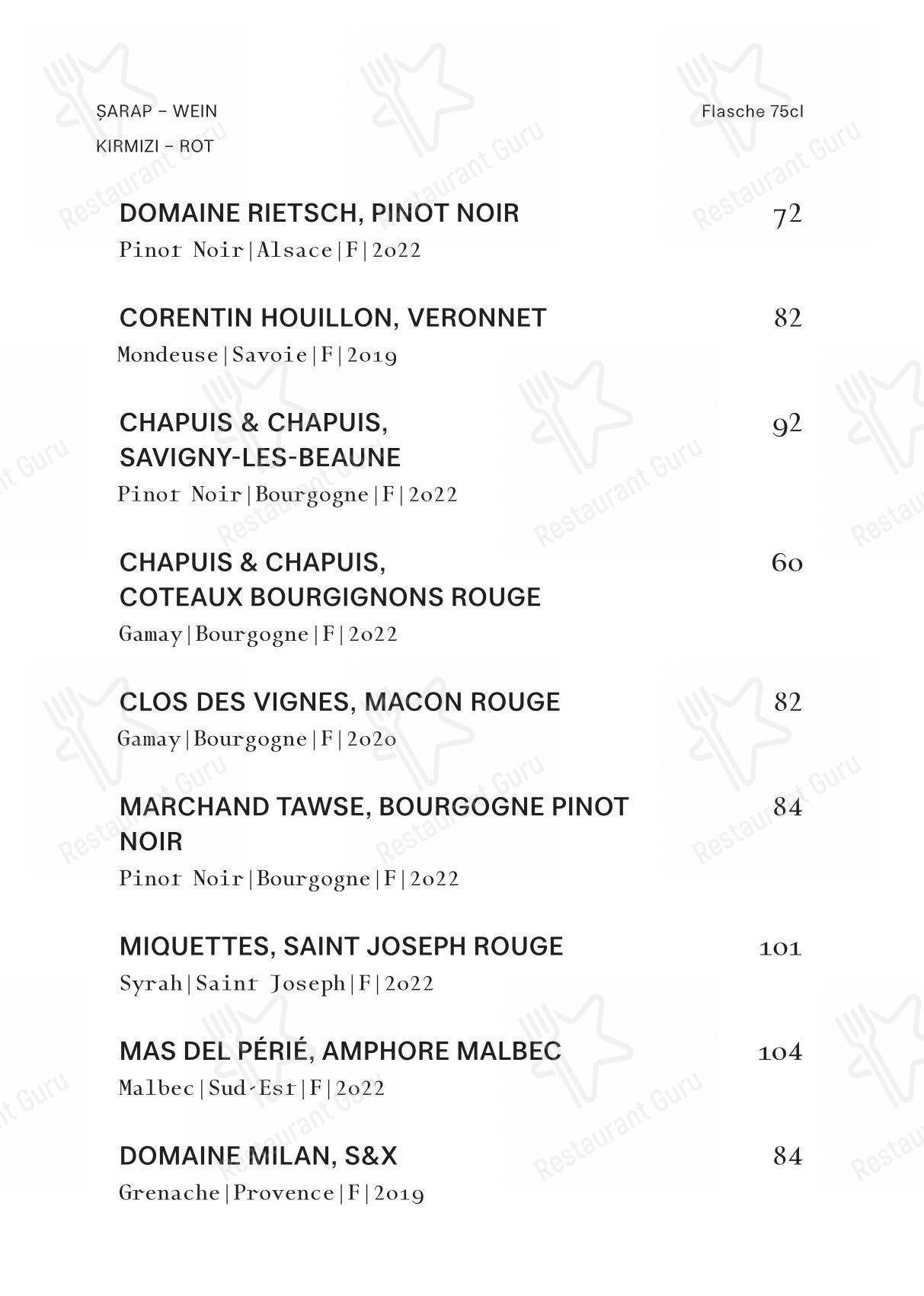 菜单 per Gül Restoran ristorante