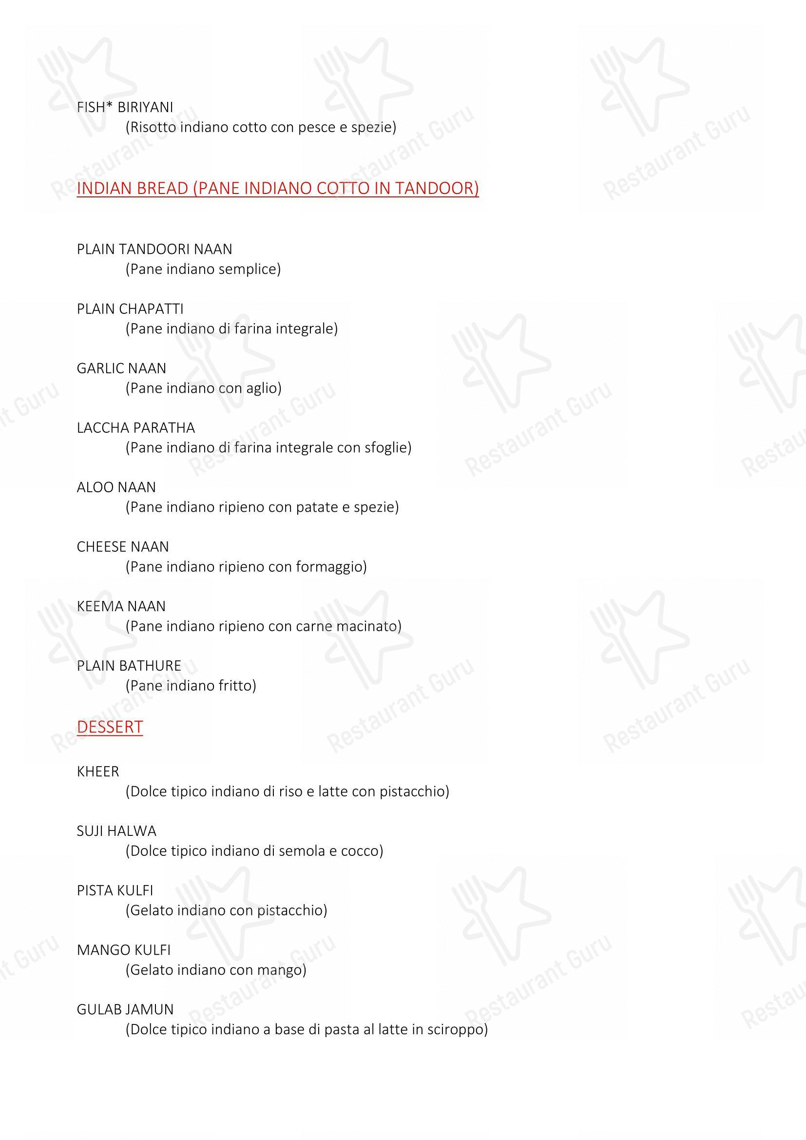 Menu di Himalaya Palace - Menu bar