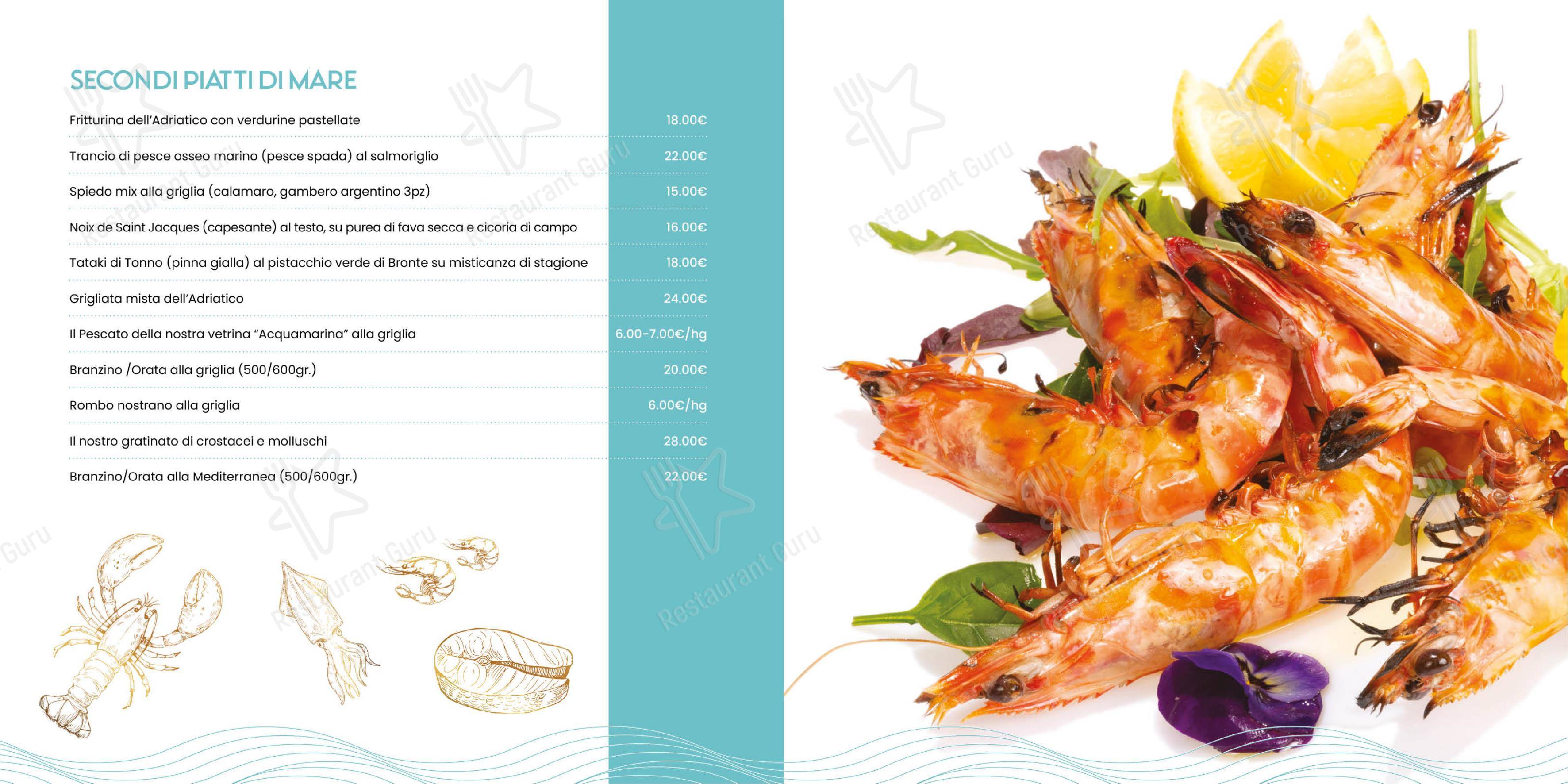 Il Re Dei Mari in Rimini - Menu bar