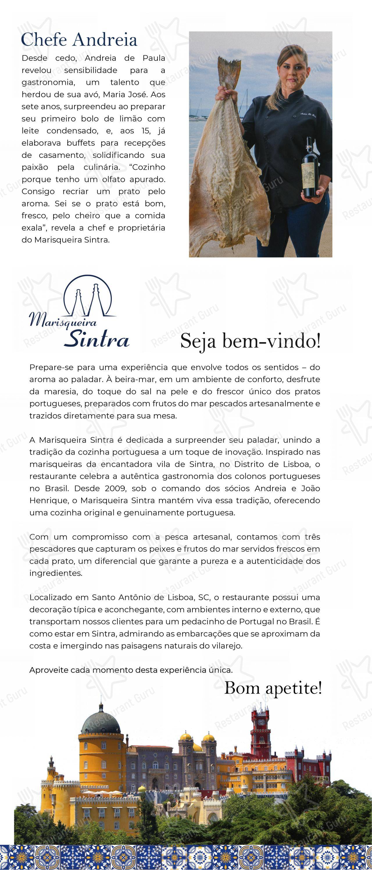 Marisqueira Sintra - Menu