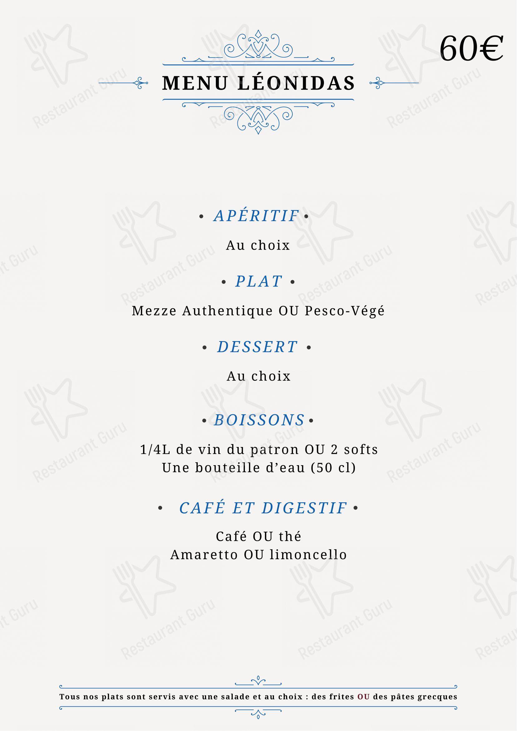 Menu pour Maxime's - Menu
