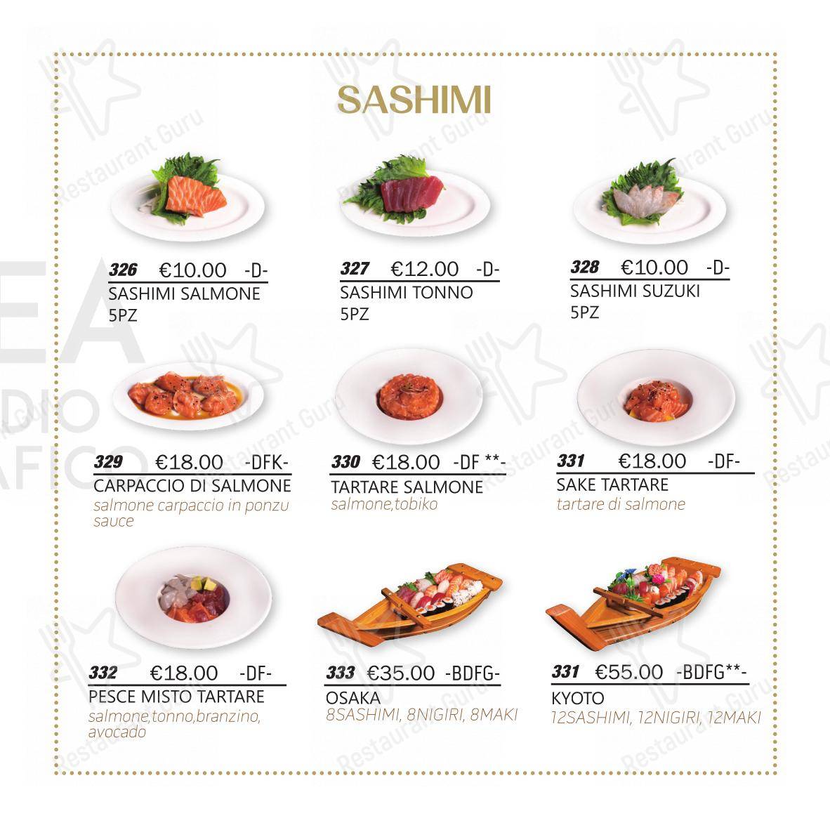 Menu per Moki Sushi Ristorante in Roma