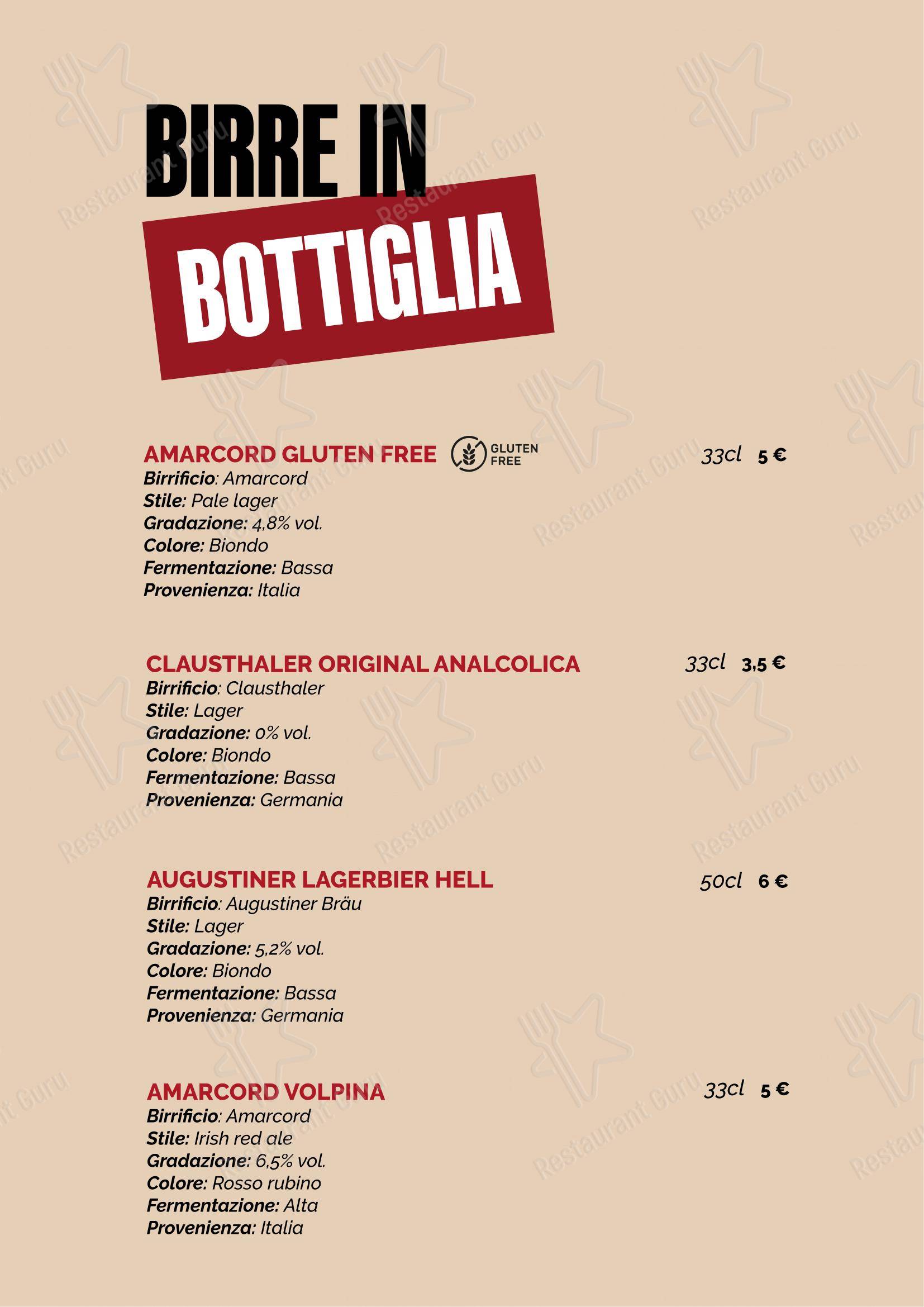 Menu per NastiEat ristorante