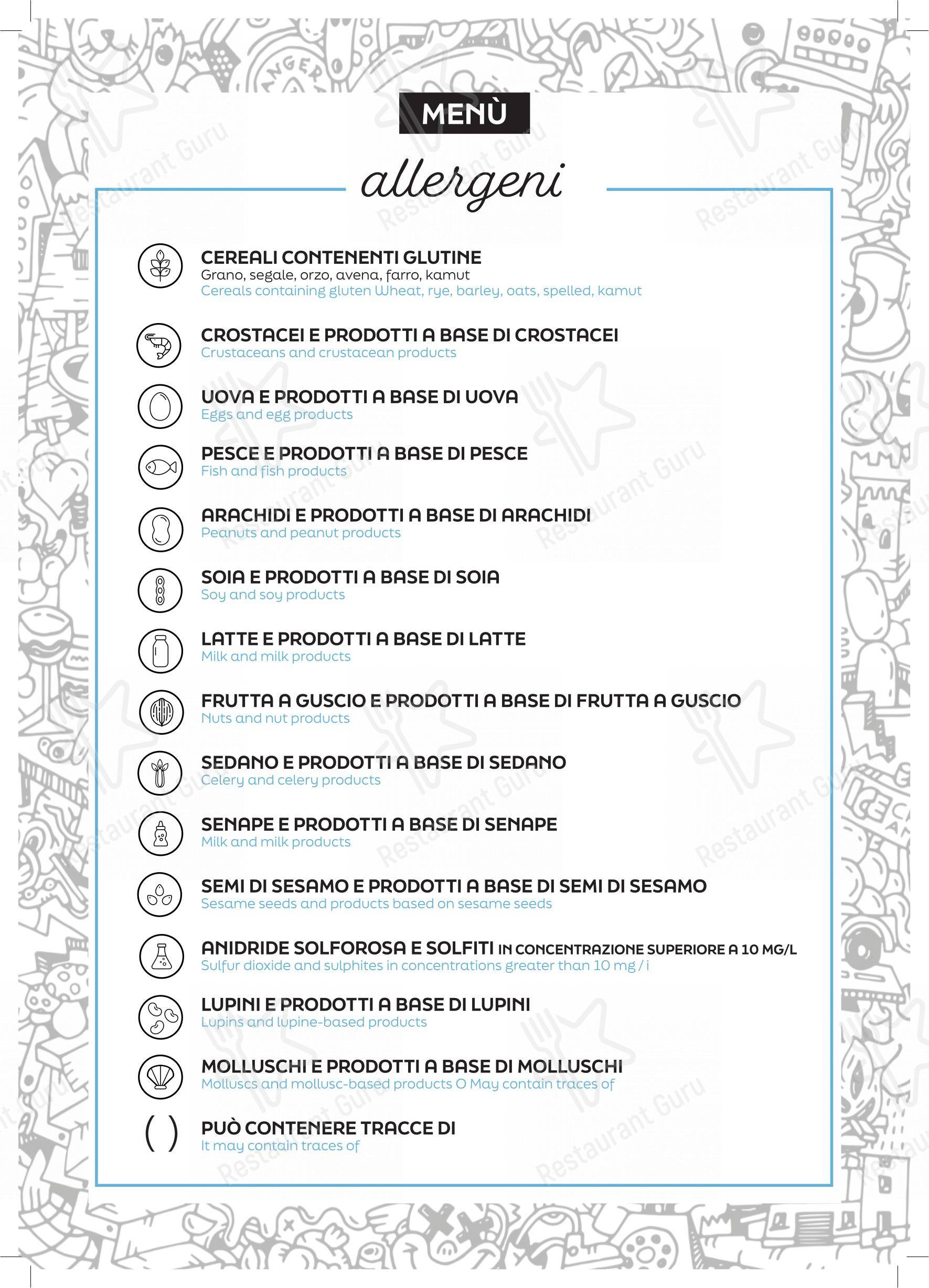 Menu per Pizzeria Damino pizzeria