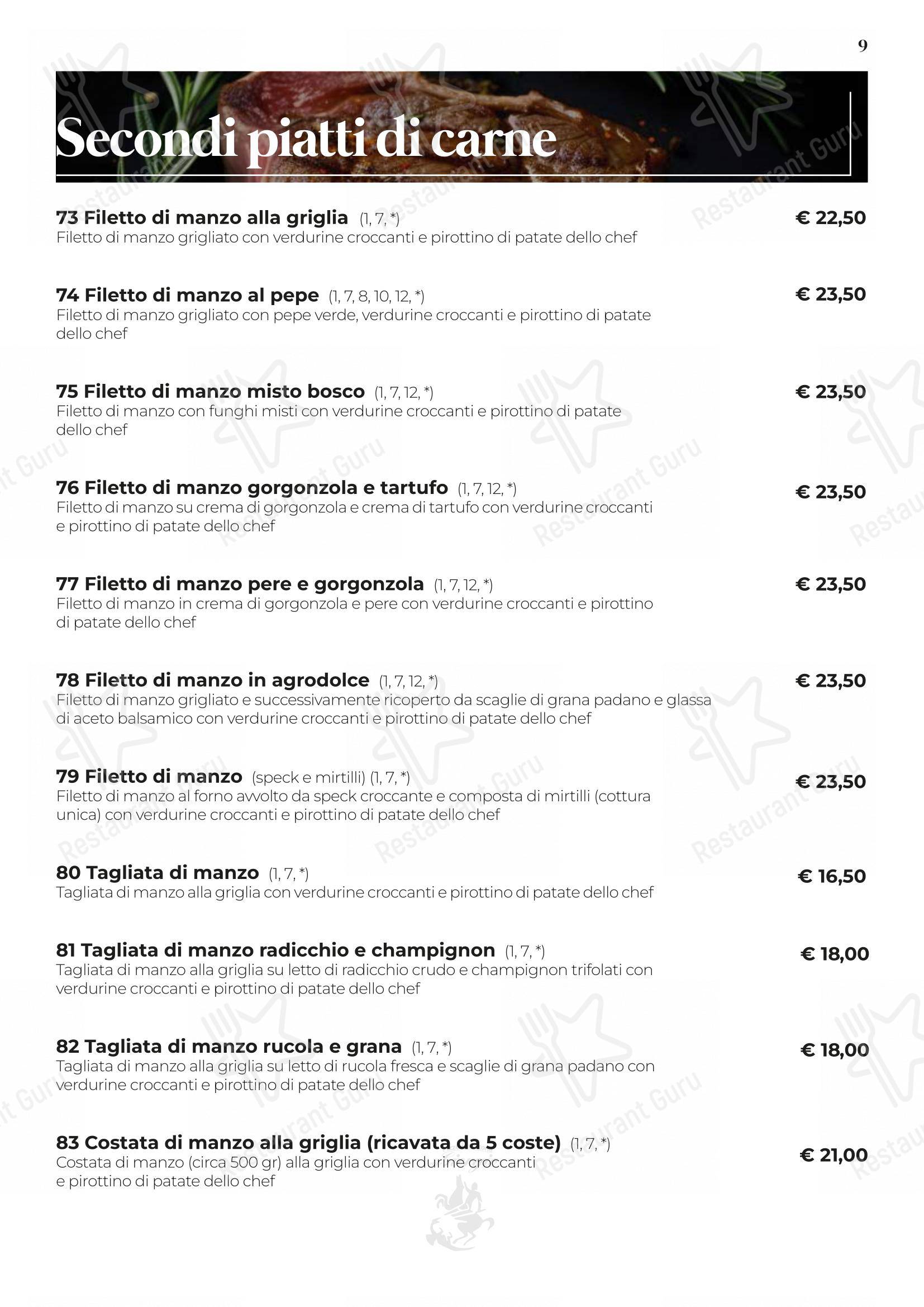 Menu di Pizzeria Trattoria da Giorgio - Menu