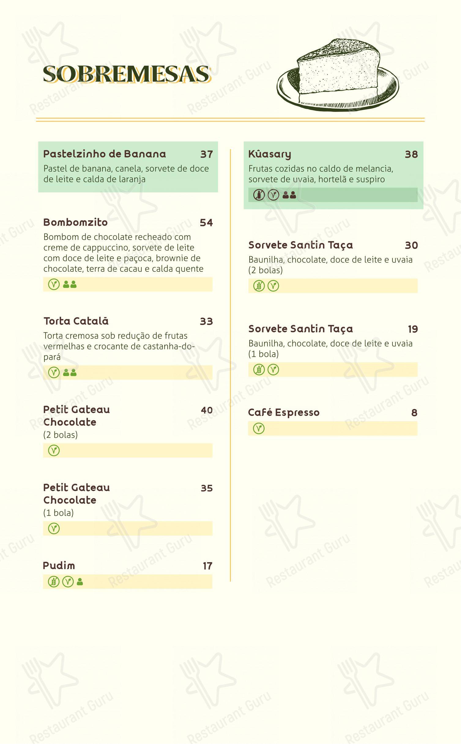 Raízes Restaurante Pizzaria em Ubatuba - Menu