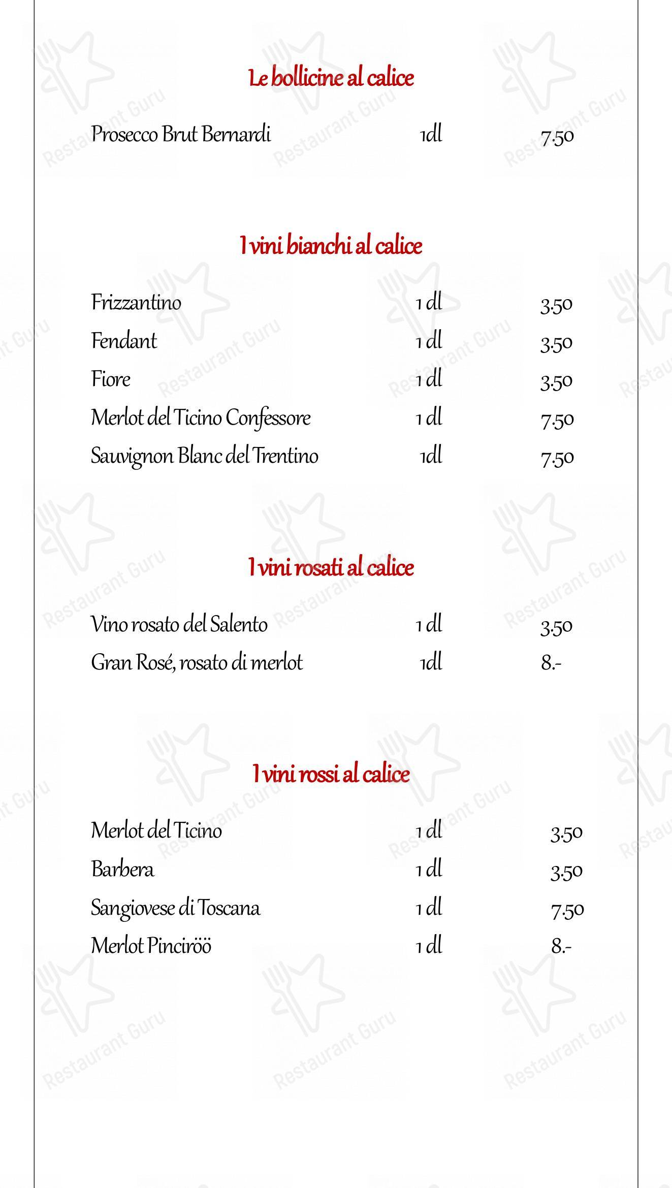 Menu di Ristorante Casa del Popolo - Основное меню