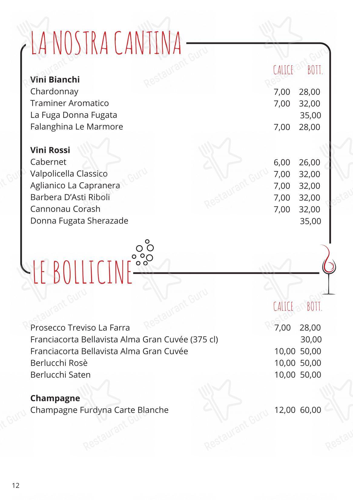 Smart Kook Bar in Milano - Menu