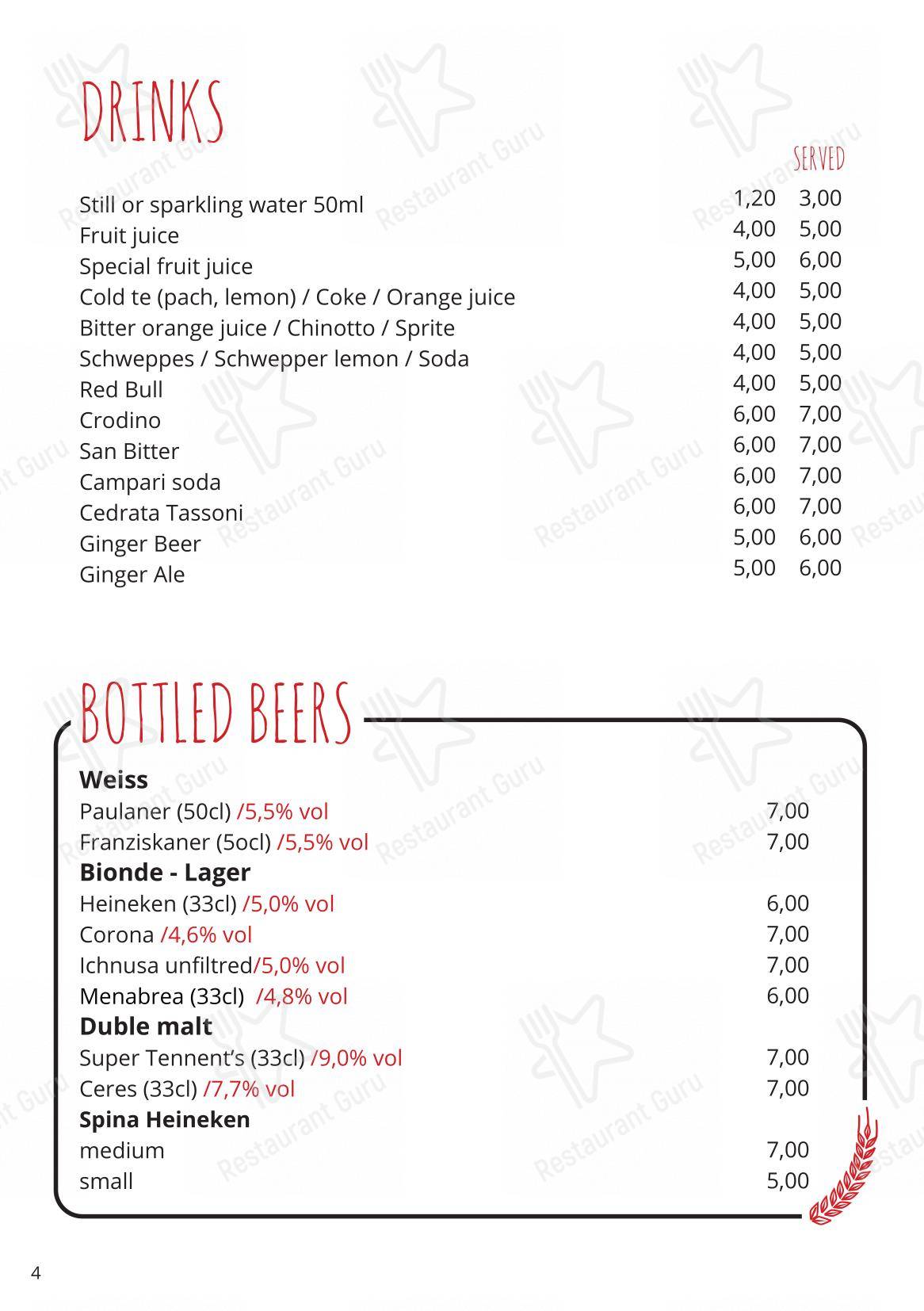 菜单 per Smart Kook Bar in Milano