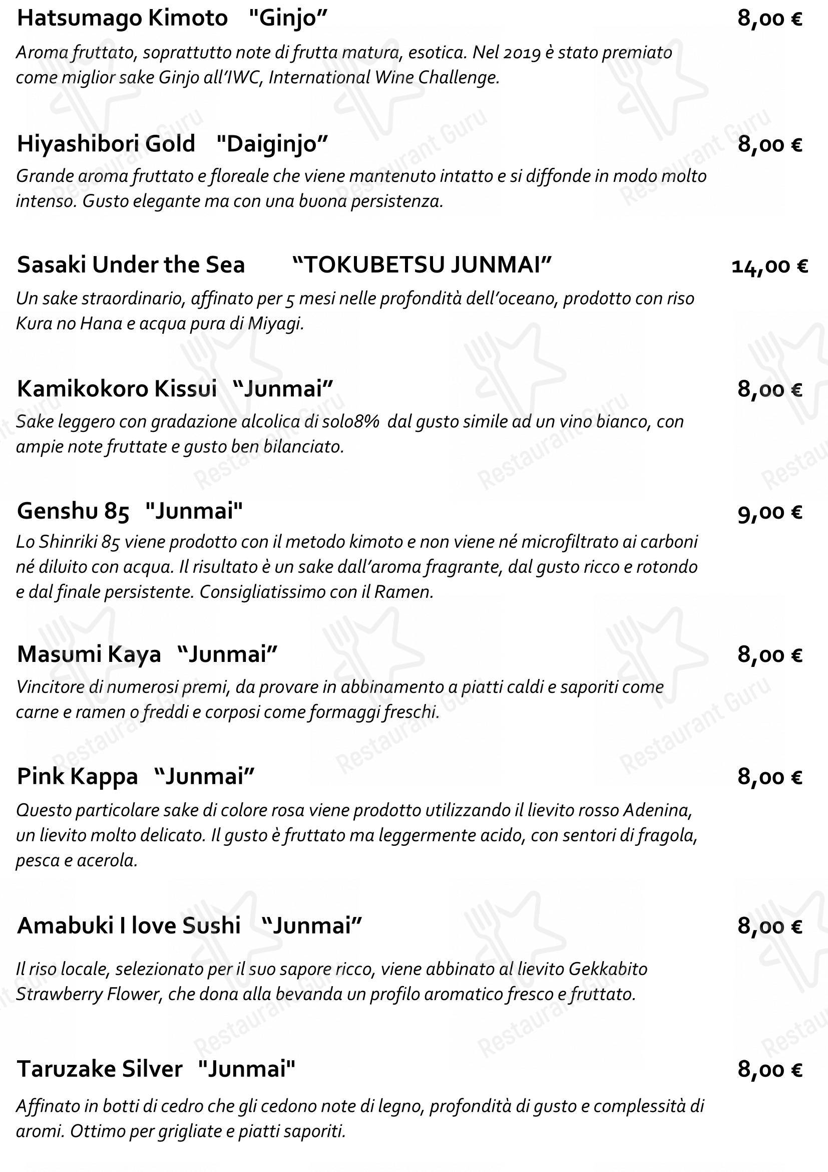 Menu di Staj Noodle Bar Chiaia - Lunch Menu