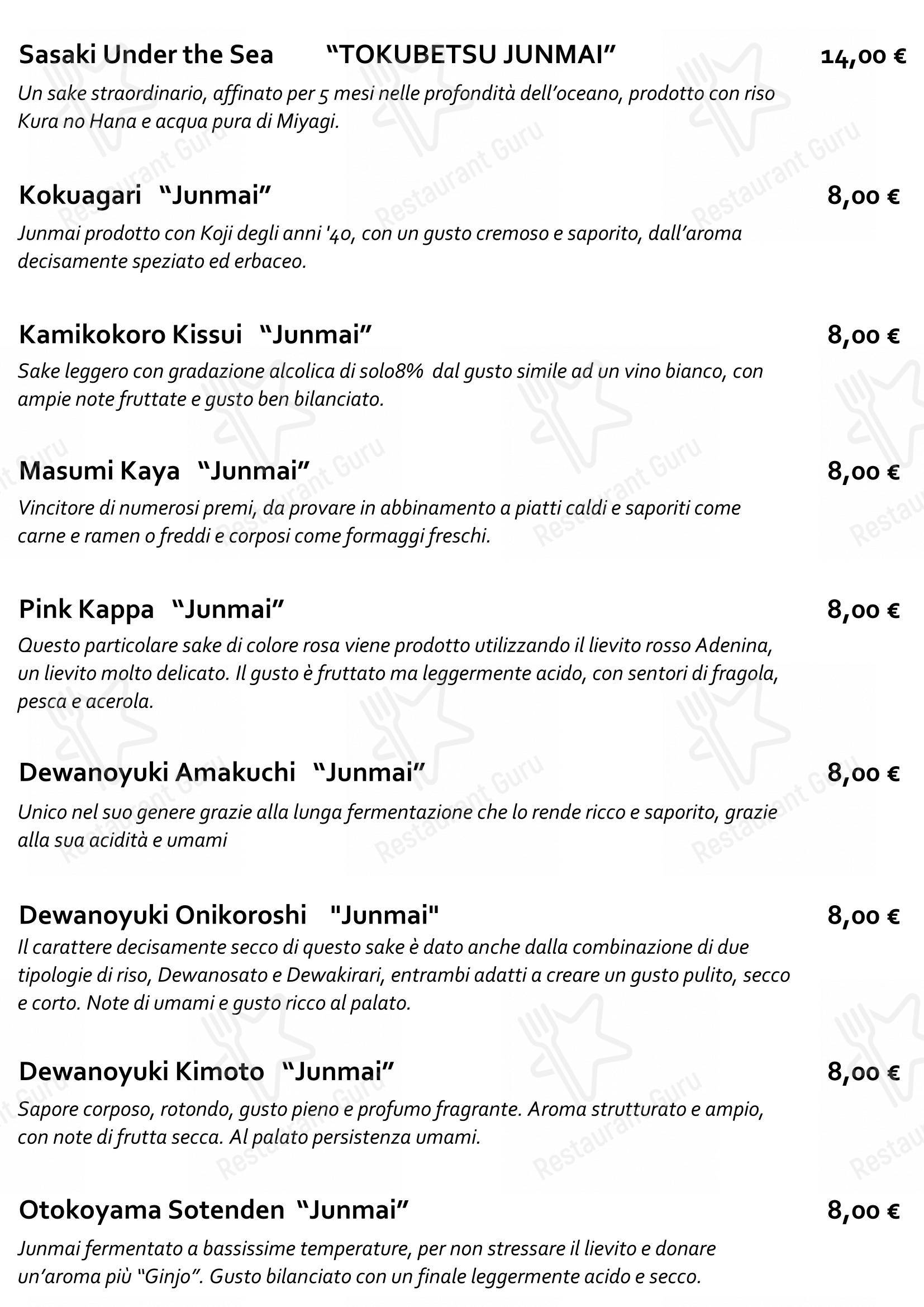 Dinner Menu per Staj Noodle Bar Chiaia ristorante