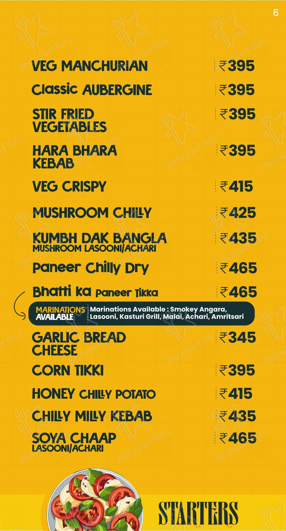 Menu for Zhingalala in Surat