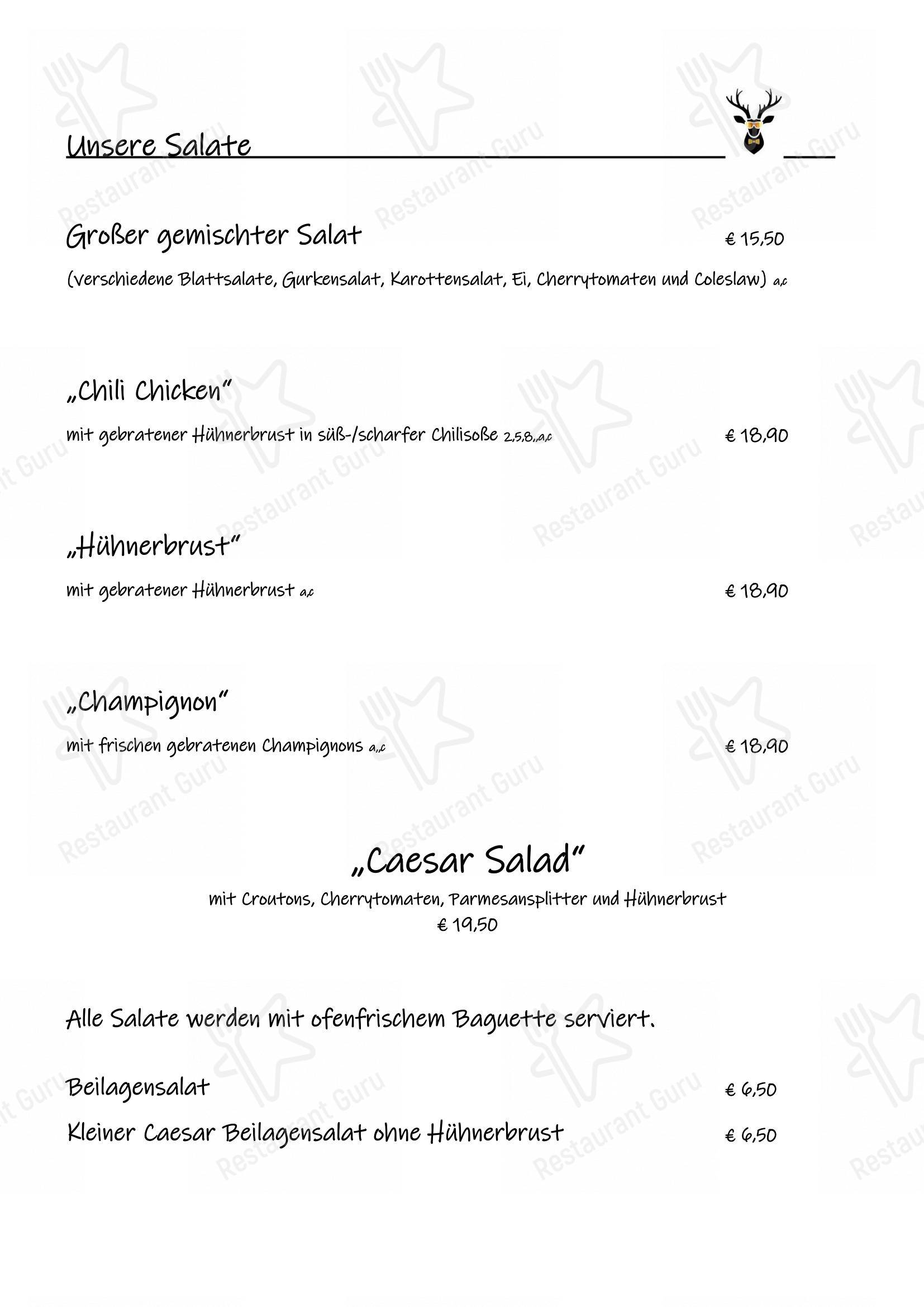Menu pour Zur Waldschänke - Rödermark dans Rödermark