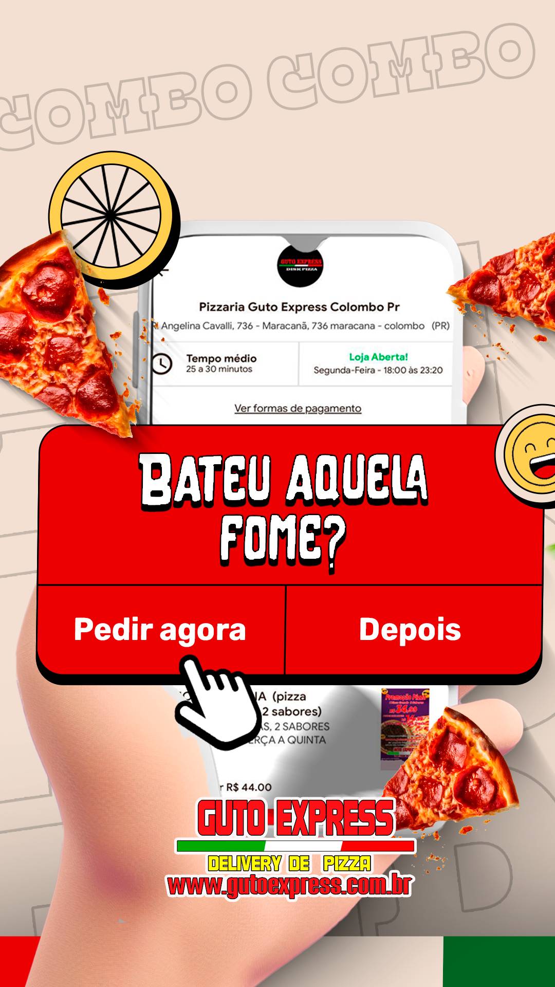 Pizzaria guto express delivery cardápio