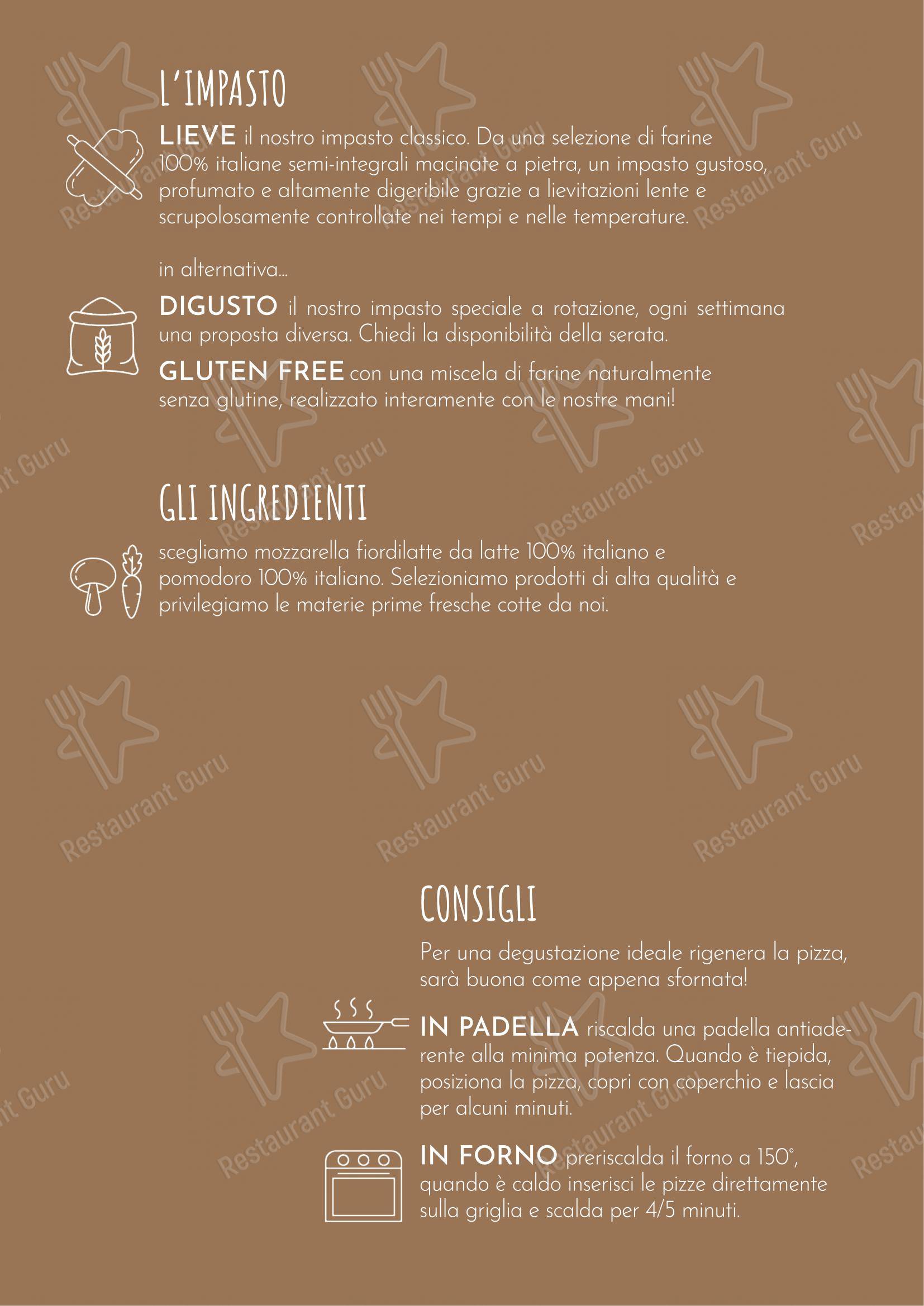 Menu per ALVEOLA' Asolo pizzeria ristorante