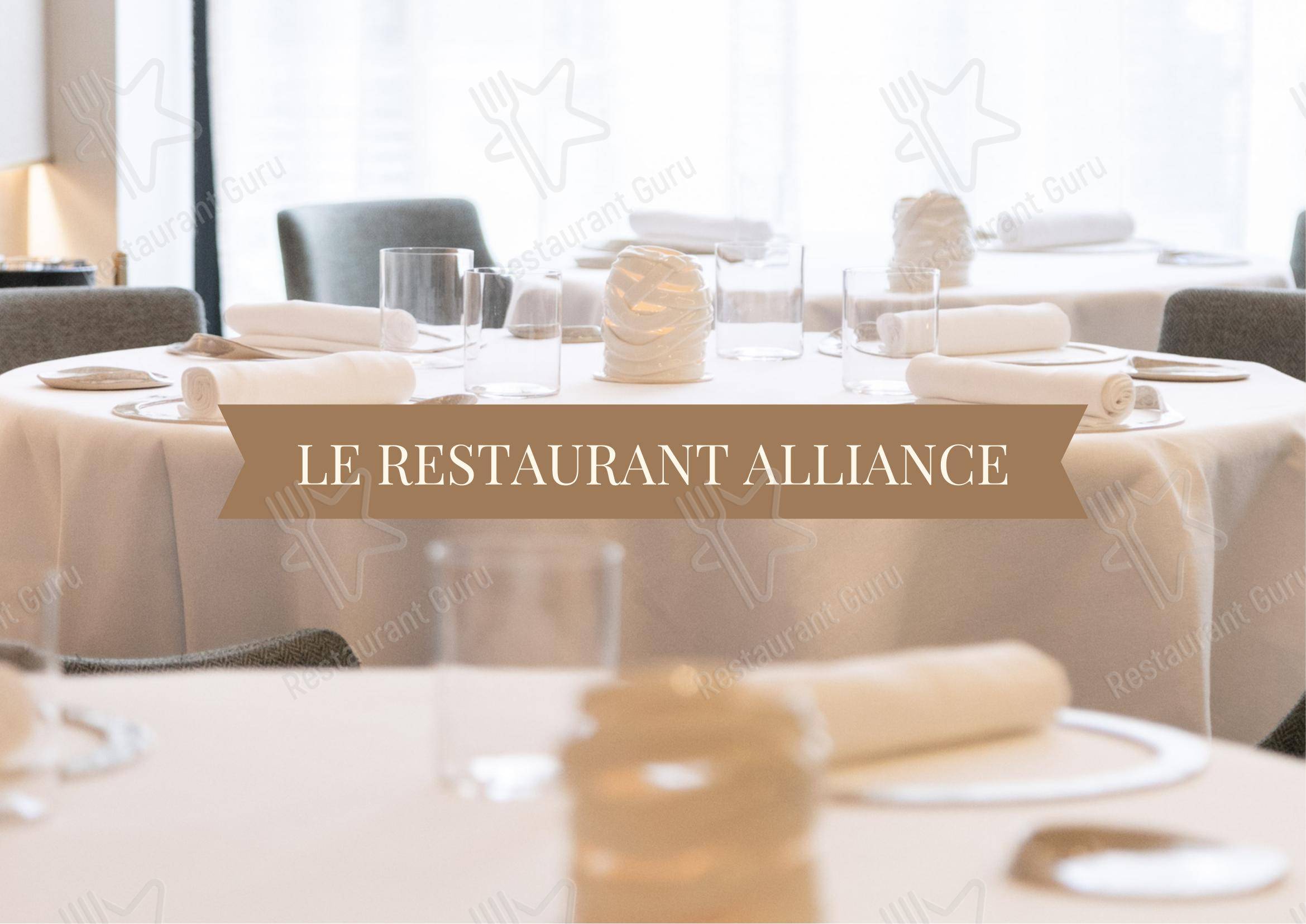 菜单 pour Alliance dans Paris