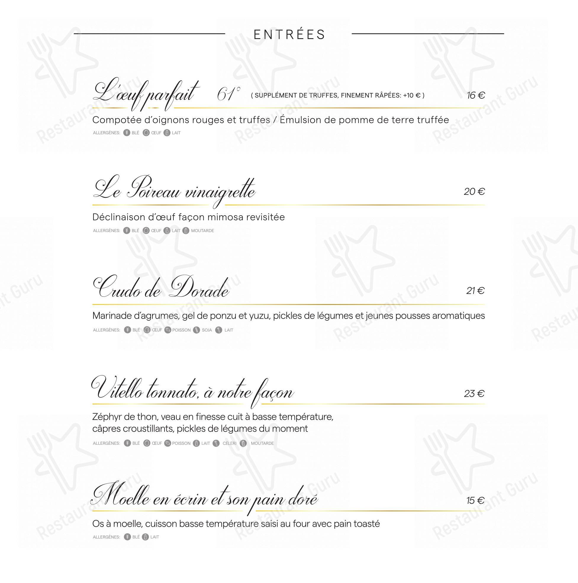 Am Theater dans Differdange - Menu