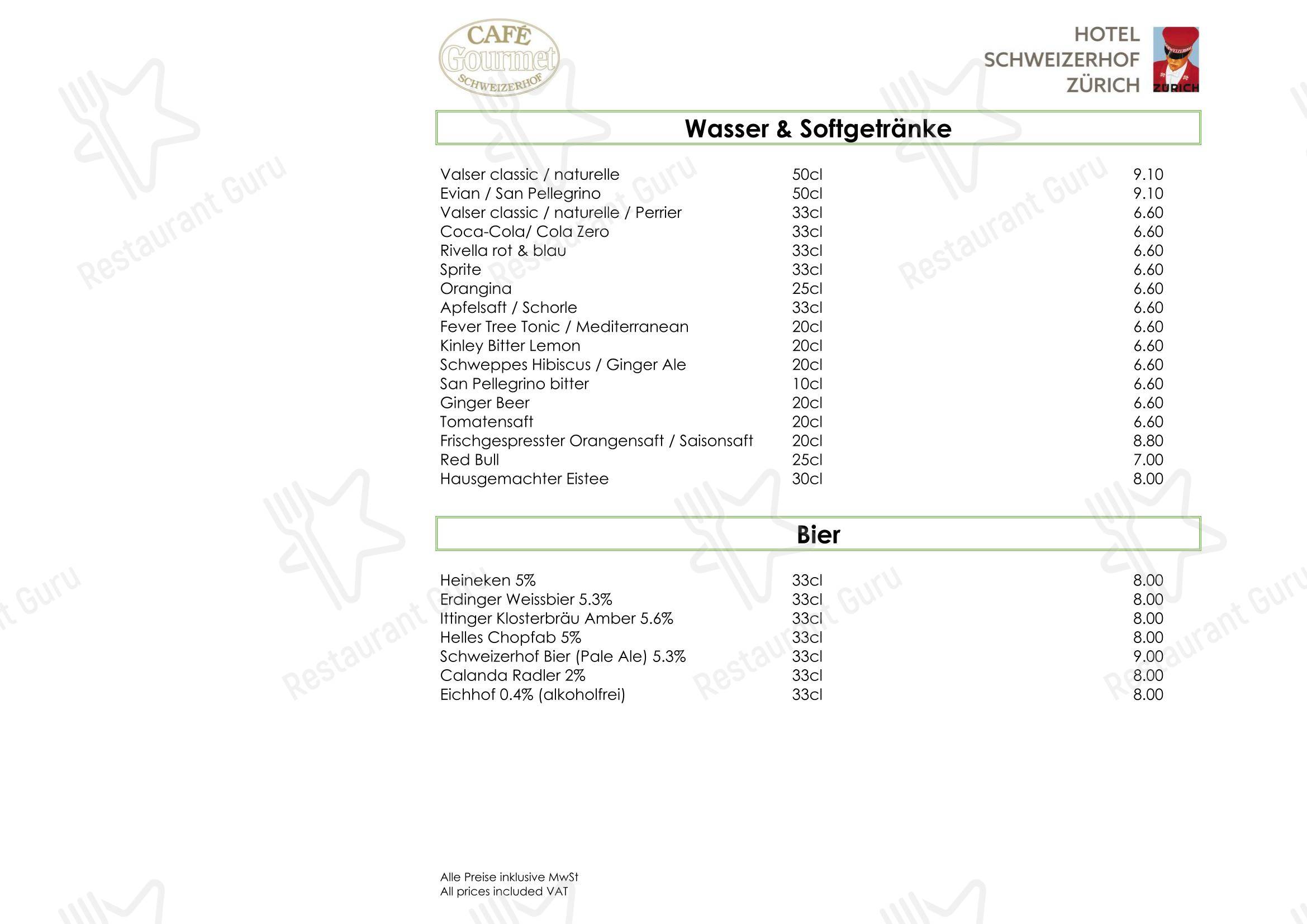 Основное меню per Café Gourmet in Zurigo