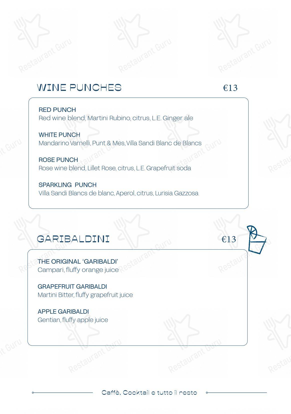 Menu per Cugino ristorante