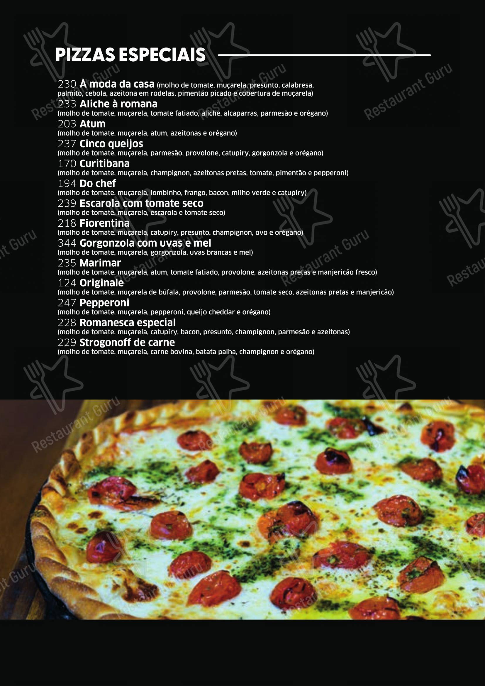 Domenico Ristorante Pizzaria - Menu