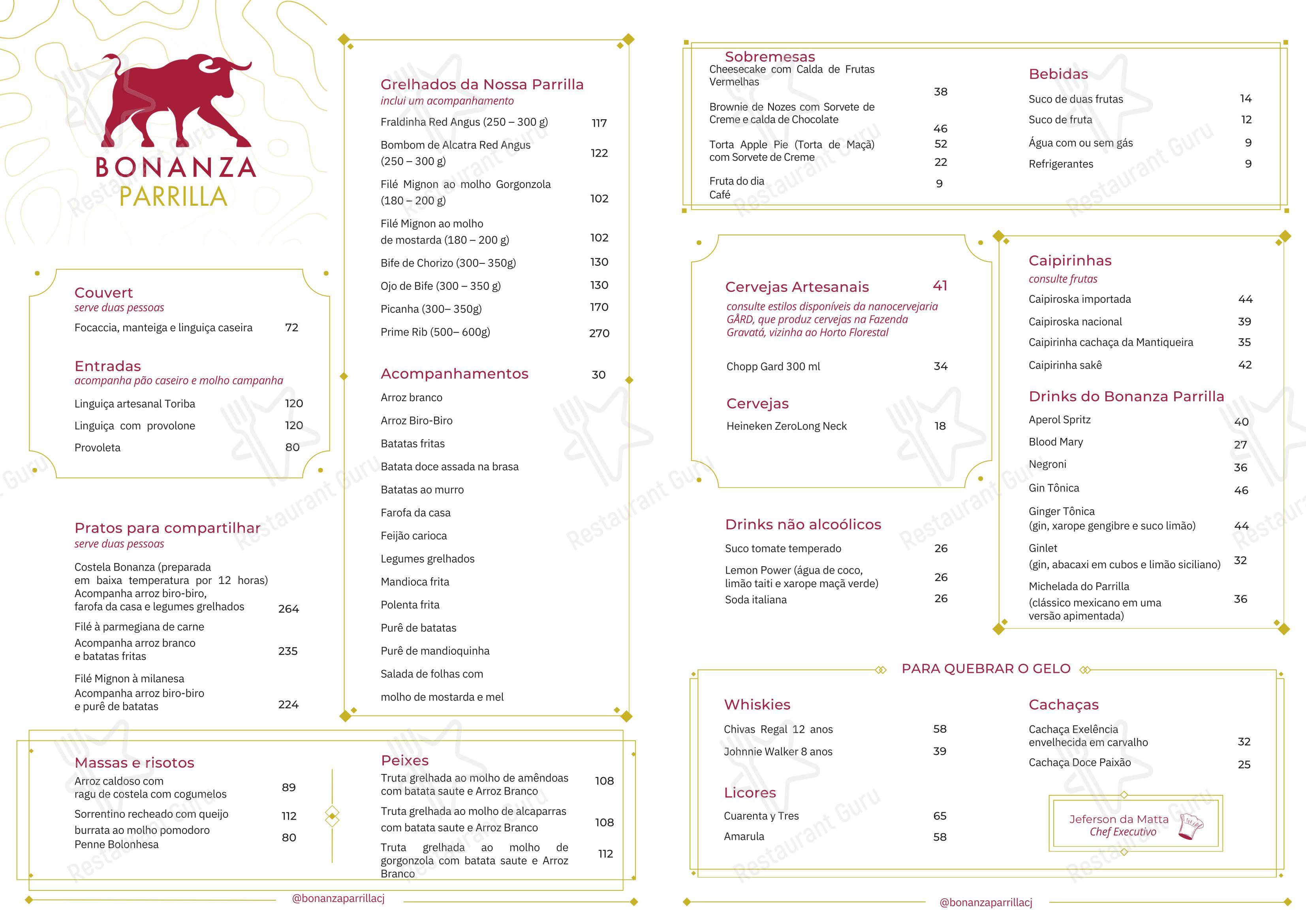 Estação Toriba - Menu bar