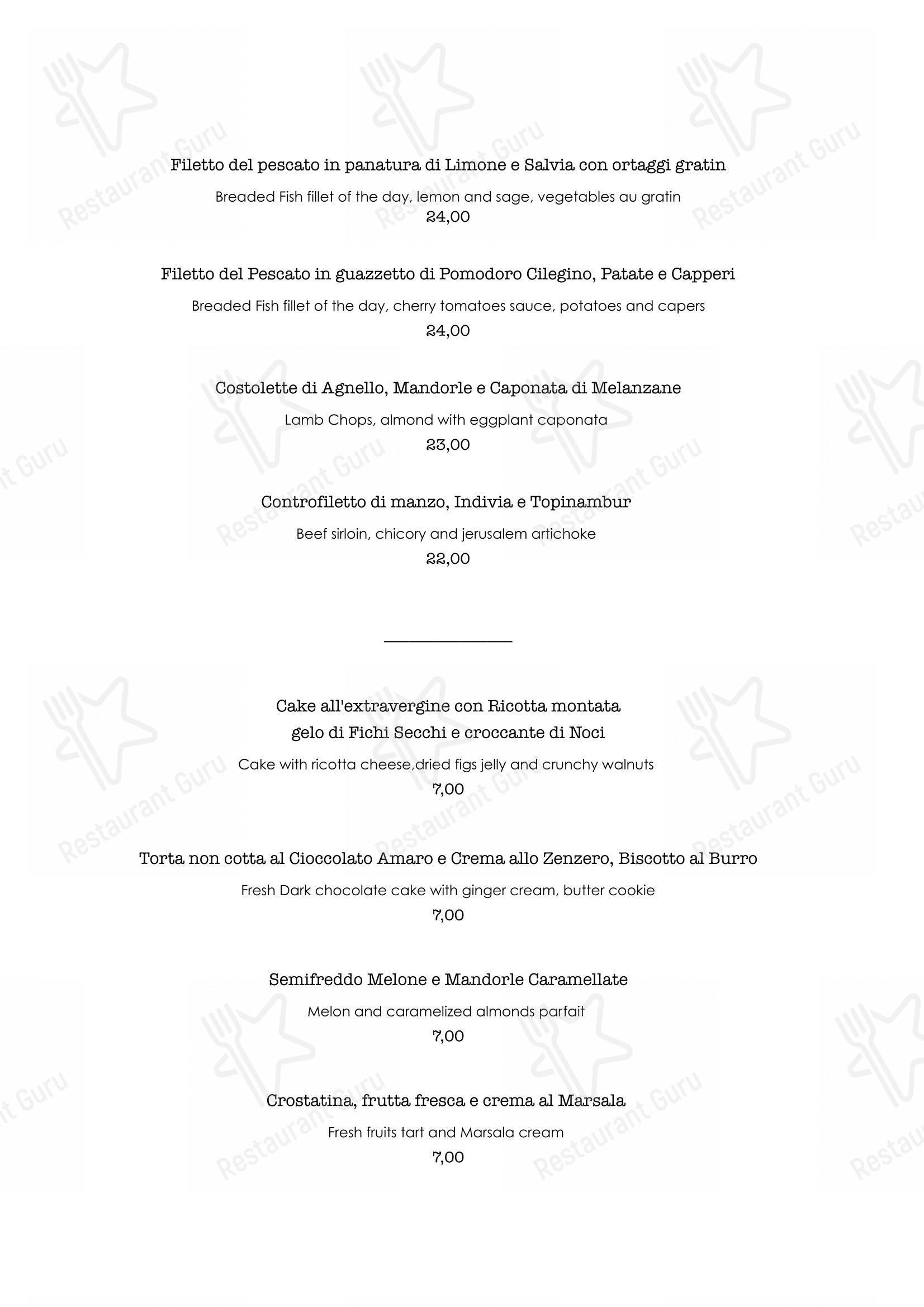 Menu bar per Gennaio30 Bistrot ristorante