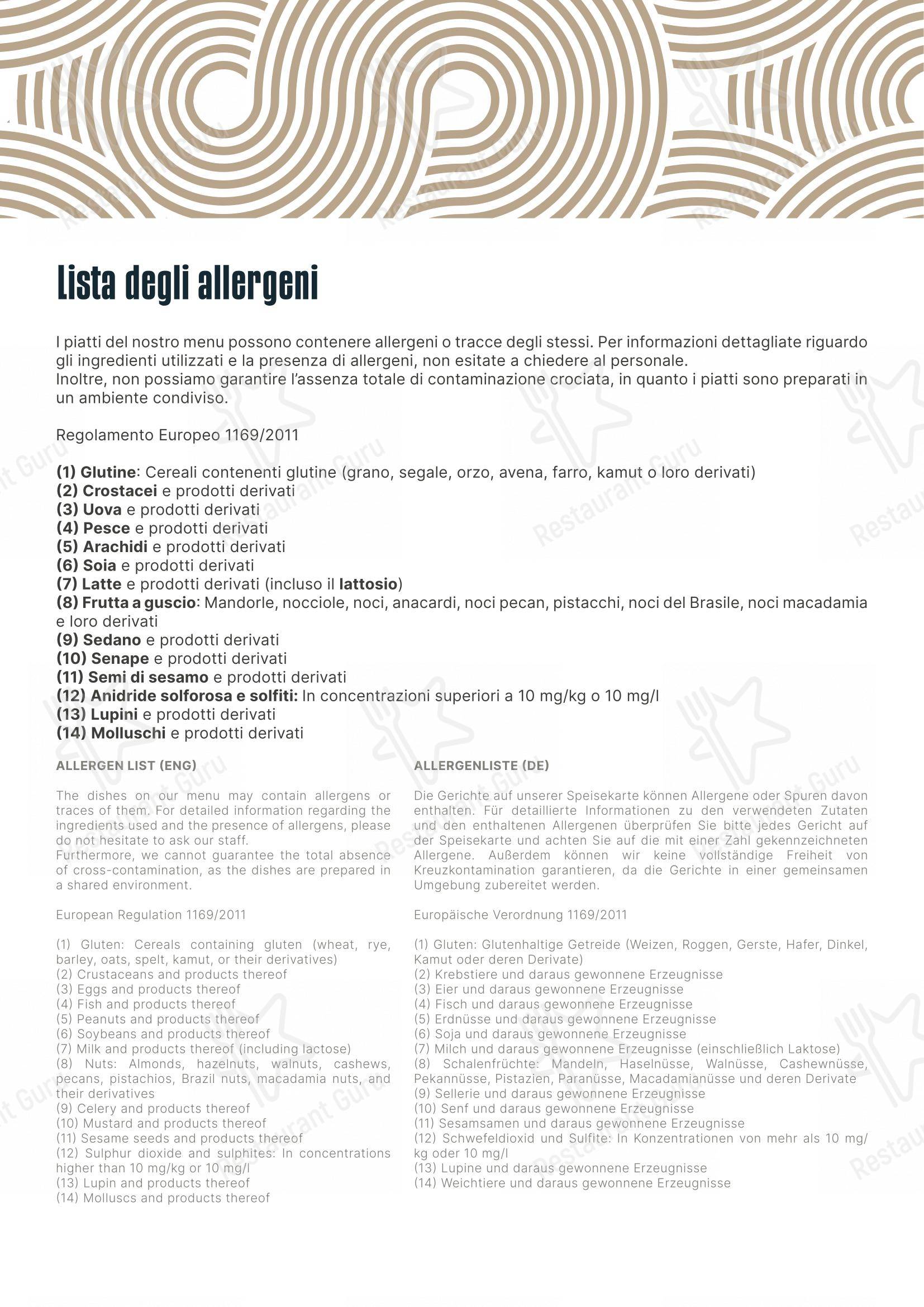 Grit Ristorante & Bistrot in Busalla - Menu